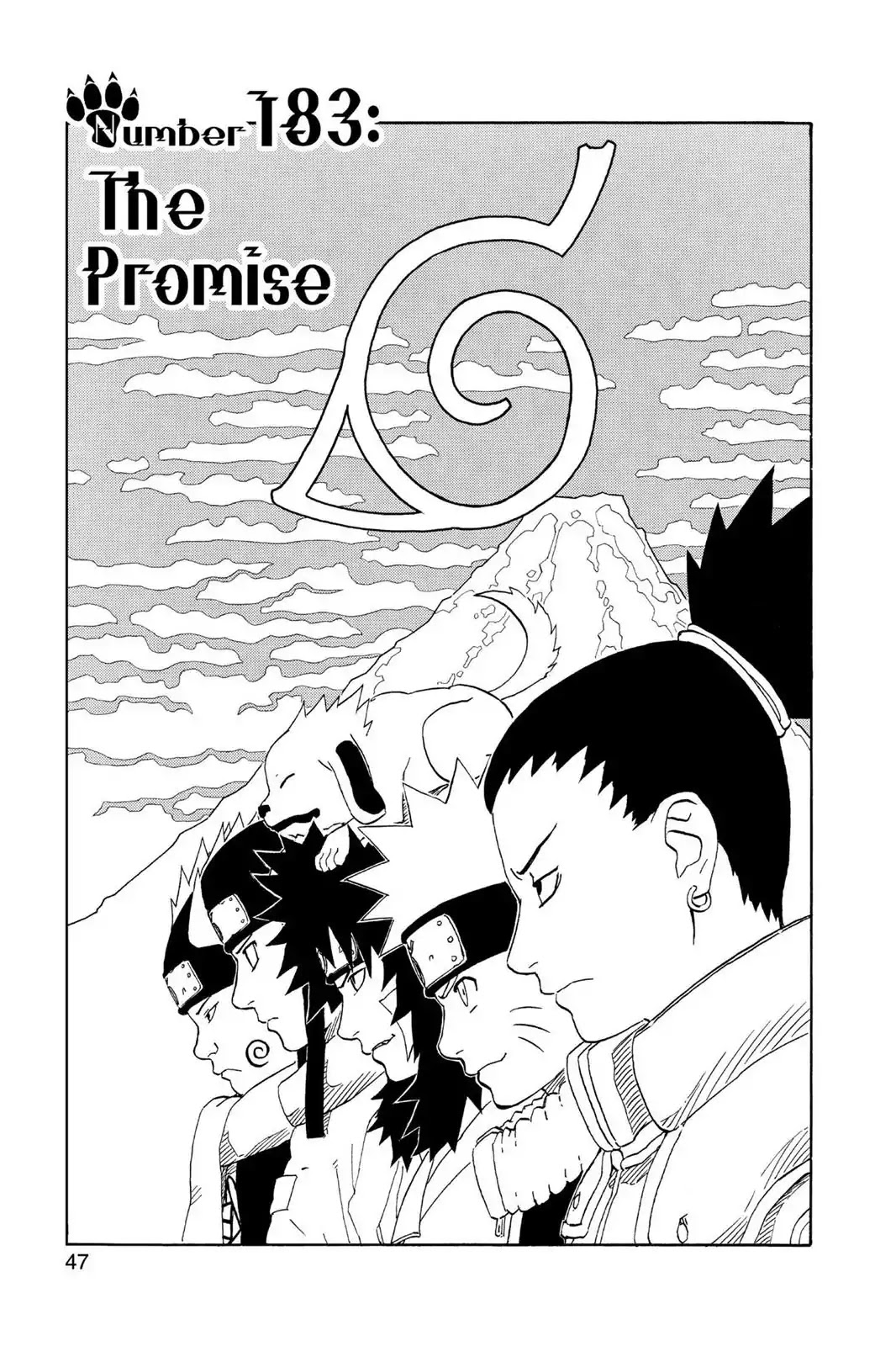 Naruto Chapter 183 page 1 - Chapter 183: The Promise