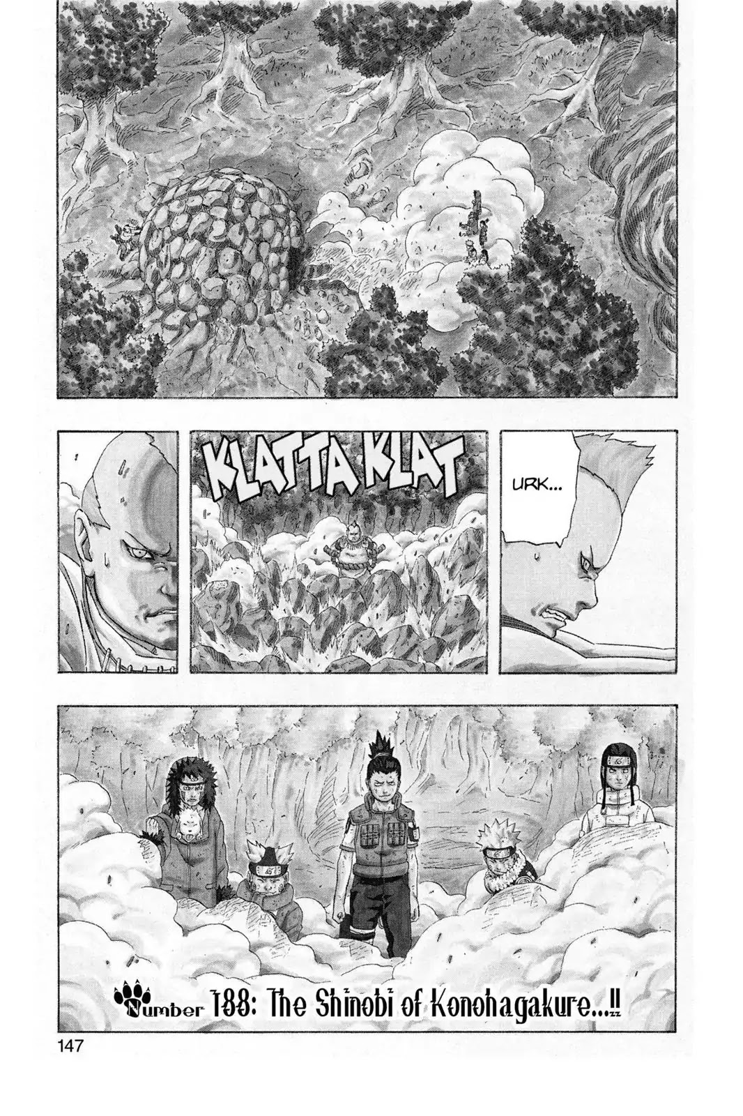 Naruto Chapter 188 page 1 - Chapter 188: The Shinobi Of Konohagakure...!!