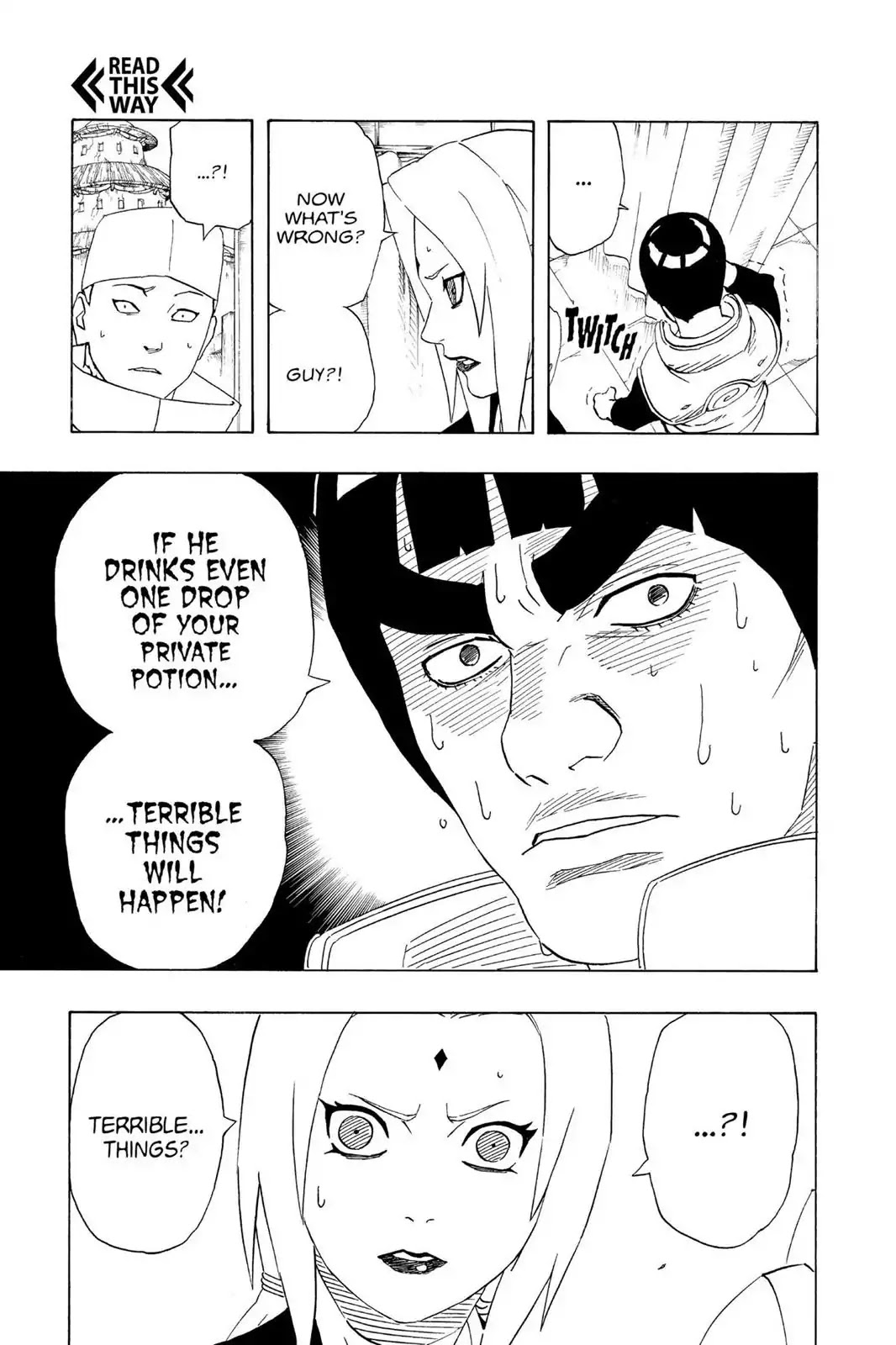 Naruto Chapter 210 page 11 - Chapter 210: Lee's Secret!!