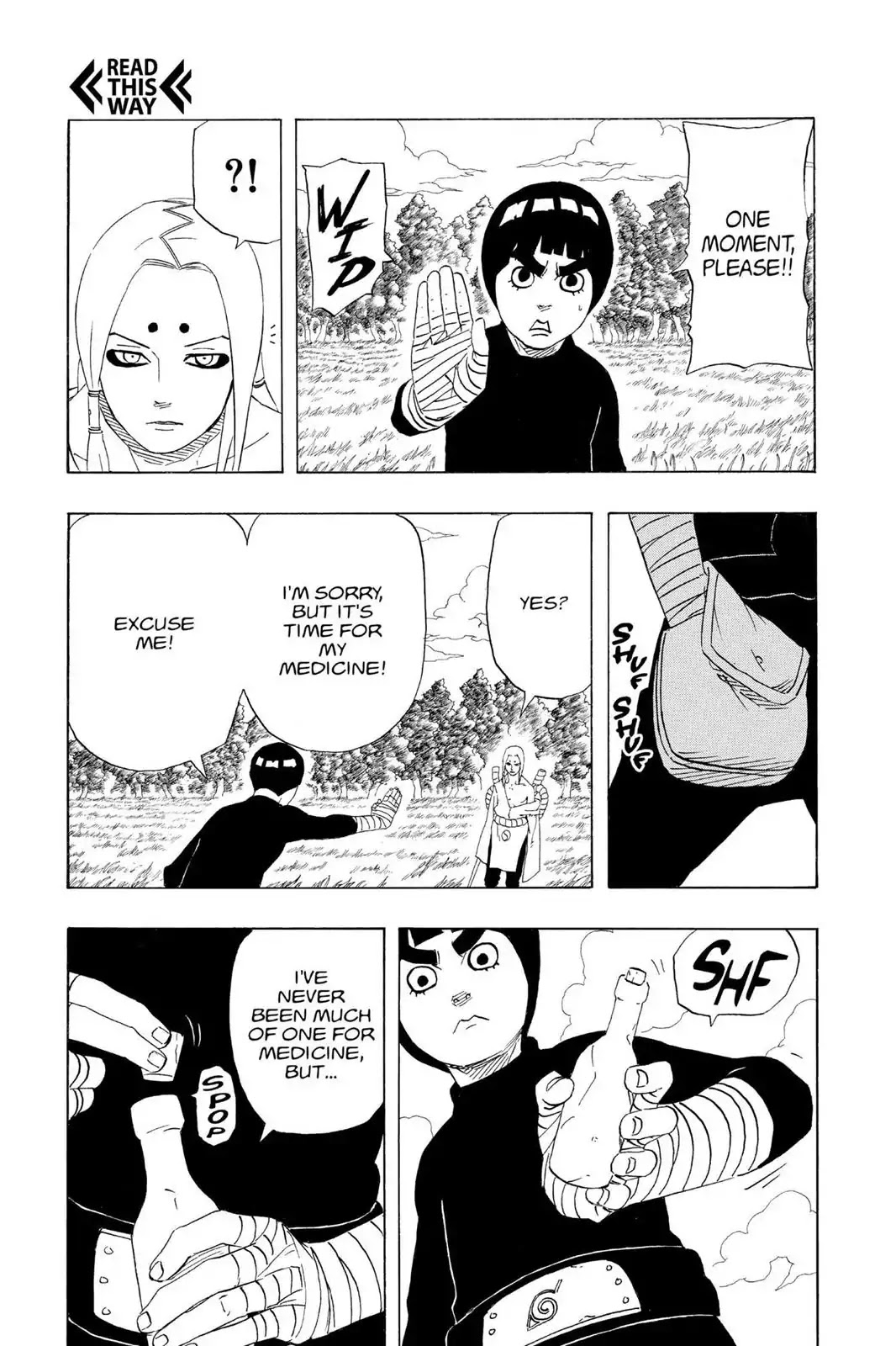 Naruto Chapter 210 page 15 - Chapter 210: Lee's Secret!!
