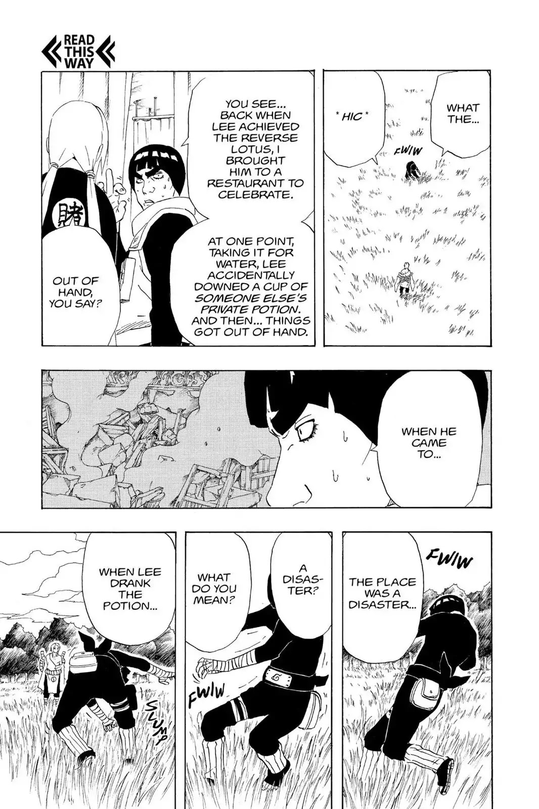 Naruto Chapter 210 page 17 - Chapter 210: Lee's Secret!!