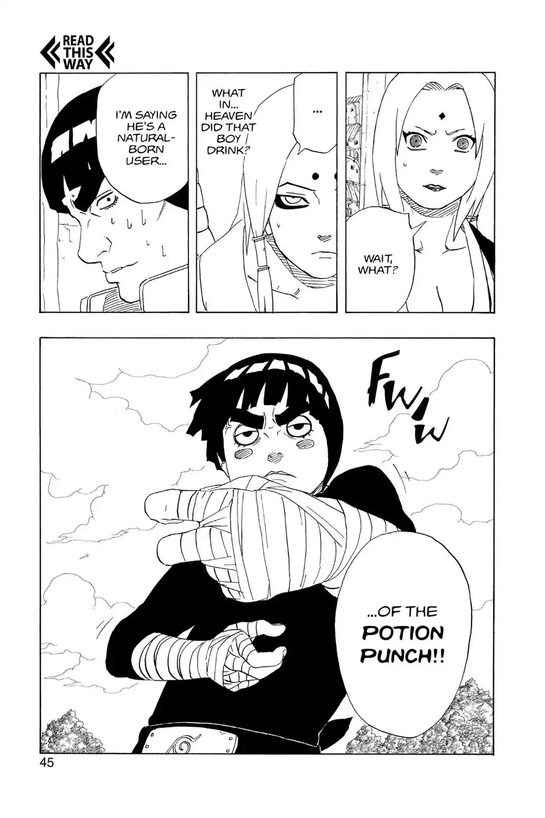 Naruto Chapter 210 page 19 - Chapter 210: Lee's Secret!!
