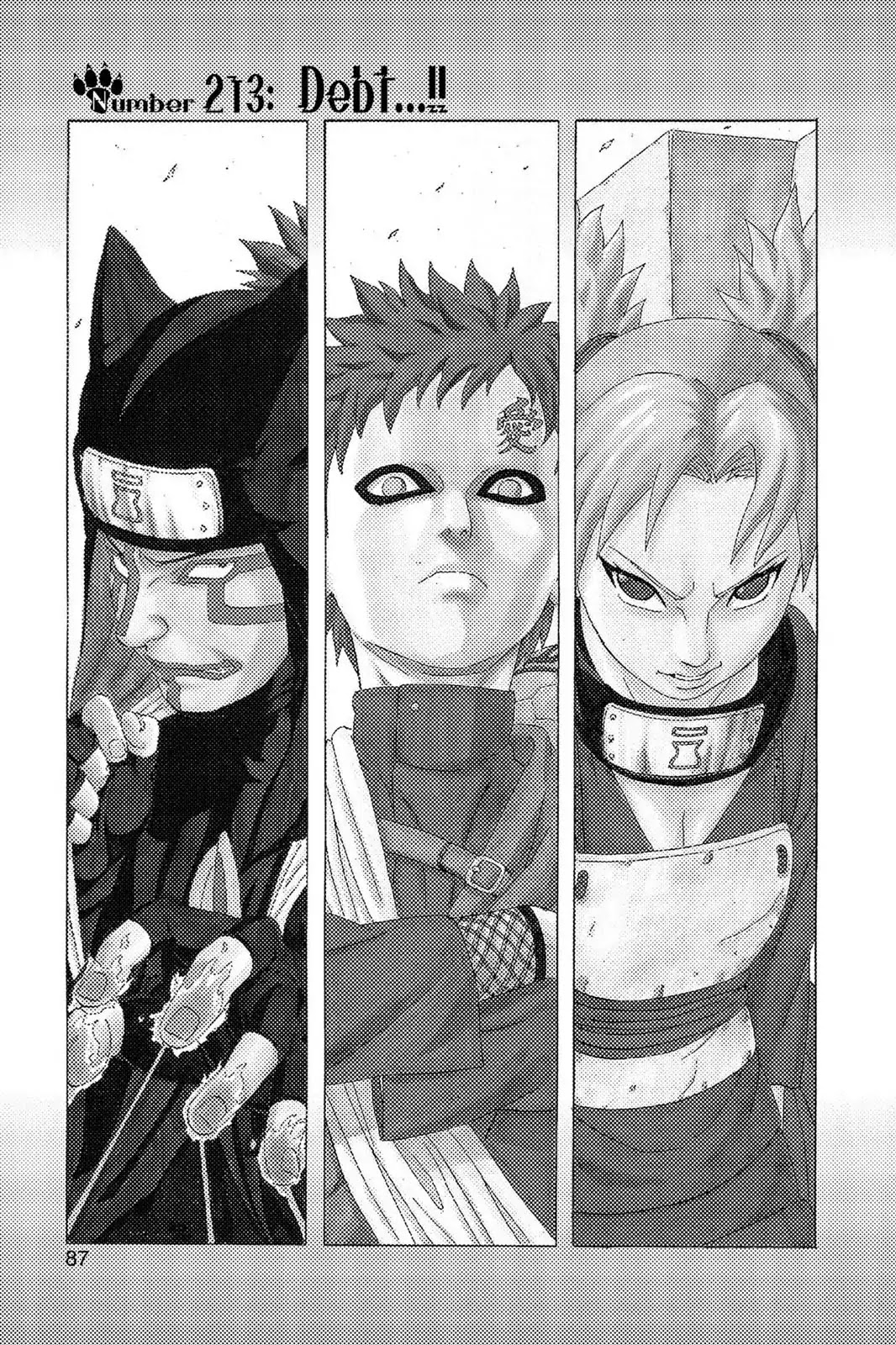 Naruto Chapter 213 page 1 - Chapter 213: Debt...!!