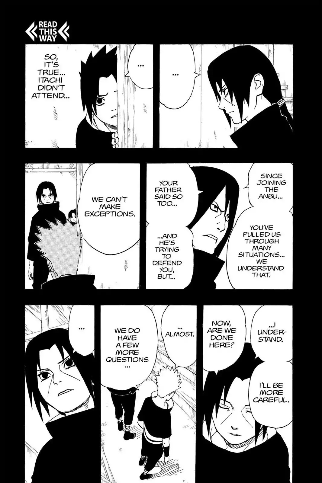 Naruto Chapter 222 page 3 - Chapter 222: Itachi Accused