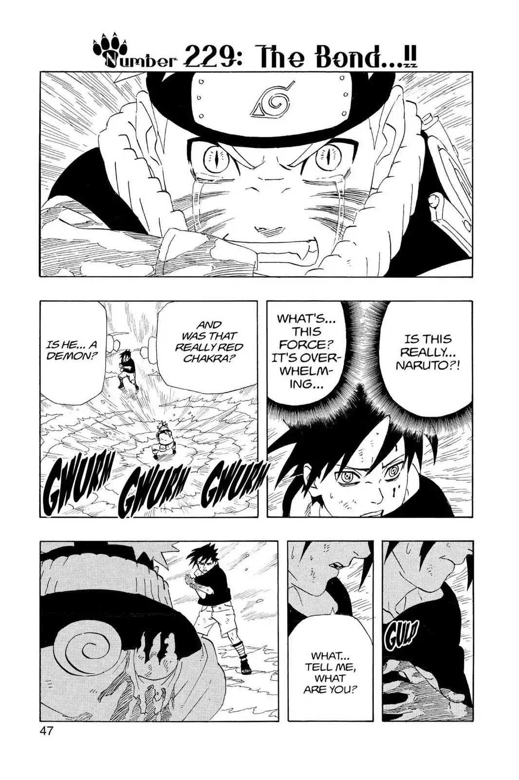 Naruto Chapter 229 page 1 - Chapter 229: The Bond...!!
