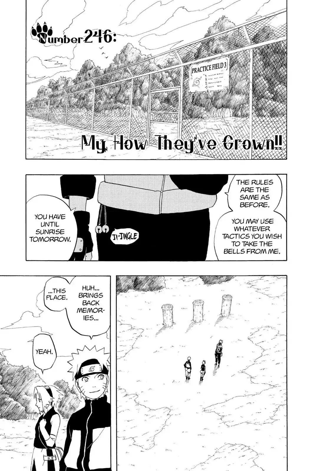 Naruto Chapter 246 page 1 - Chapter 246: My, How They've Grown!!