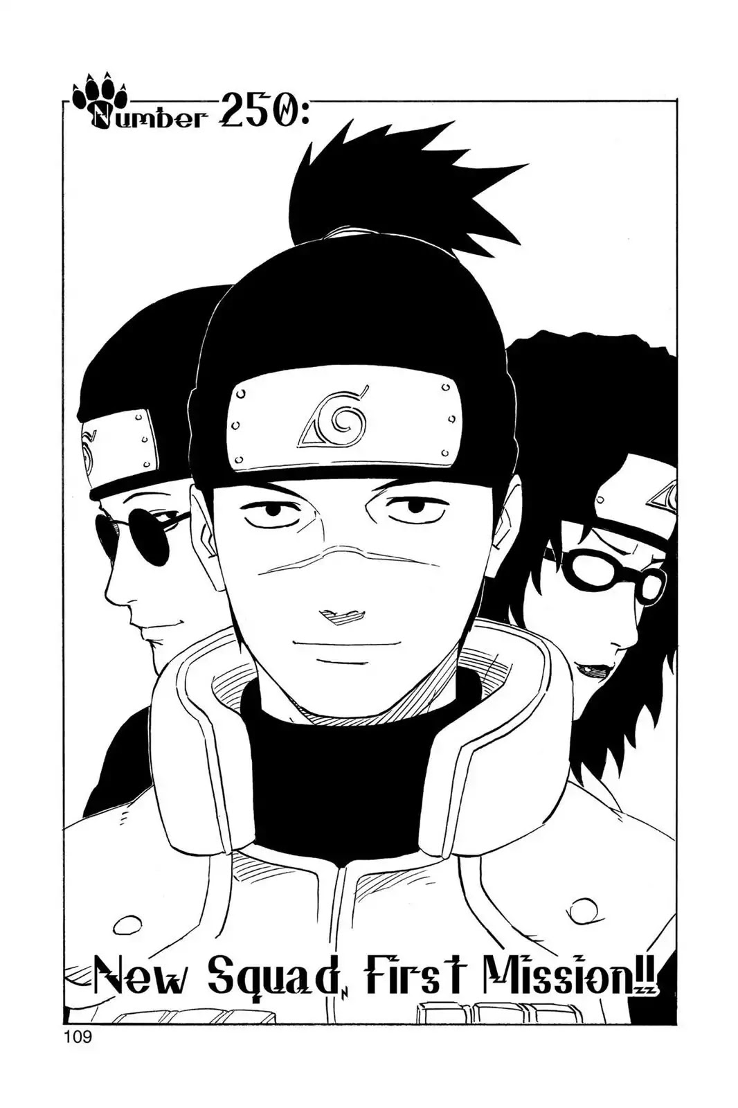 Naruto Chapter 250 page 1 - Chapter 250: New Squad, First Mission!!