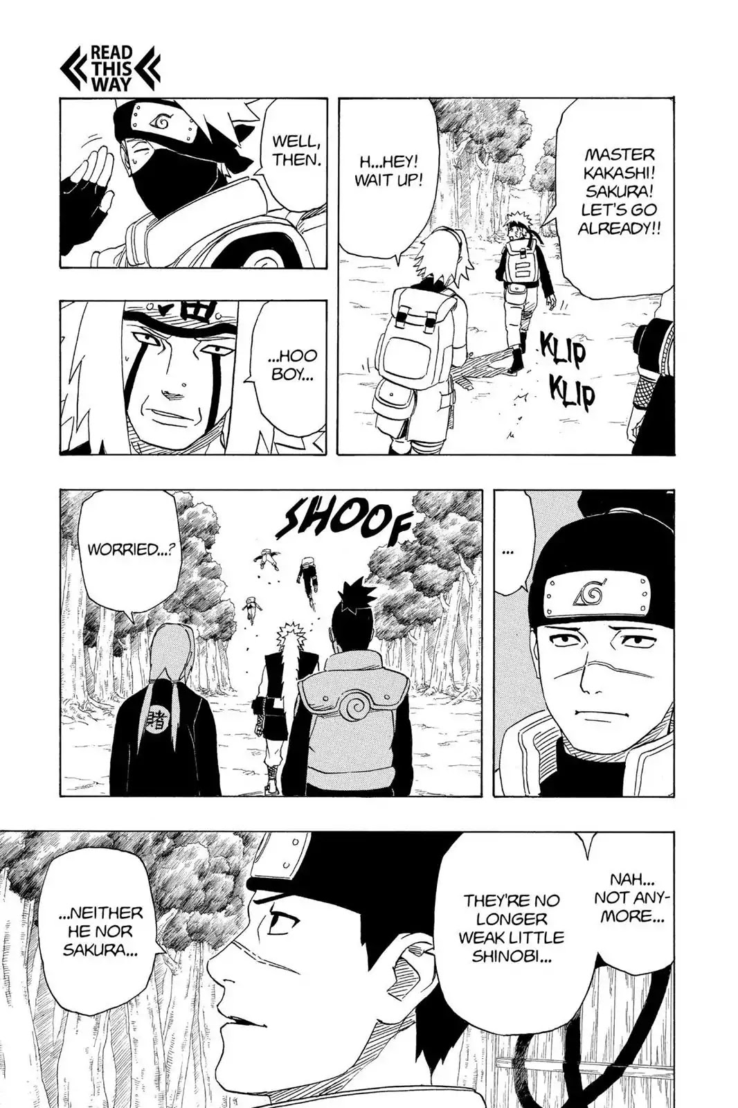 Naruto Chapter 251 page 15 - Chapter 251: To The Sand...!!