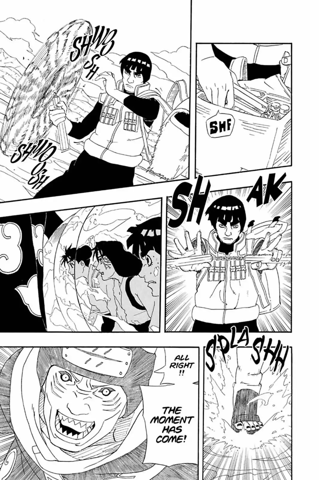 Naruto Chapter 258 page 3 - Chapter 258: Guy Vs. Kisame!!