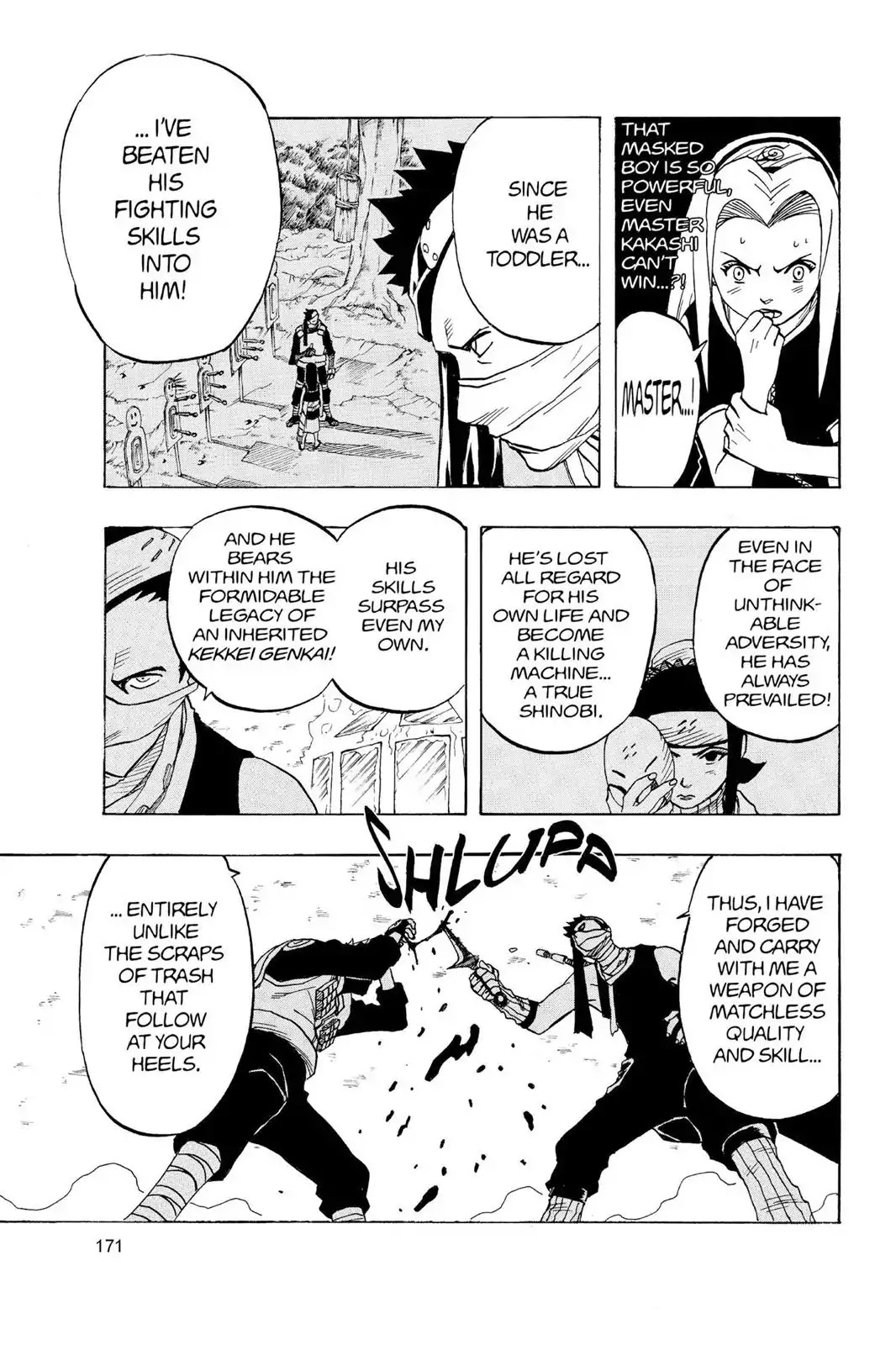 Naruto Chapter 26 page 5 - Chapter 26: Sharingan Devastation!!