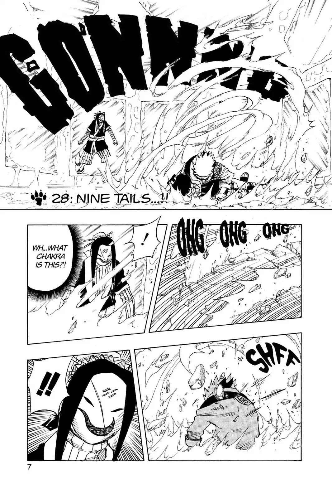 Naruto Chapter 28 page 8 - Chapter 28: Nine Tails...!!