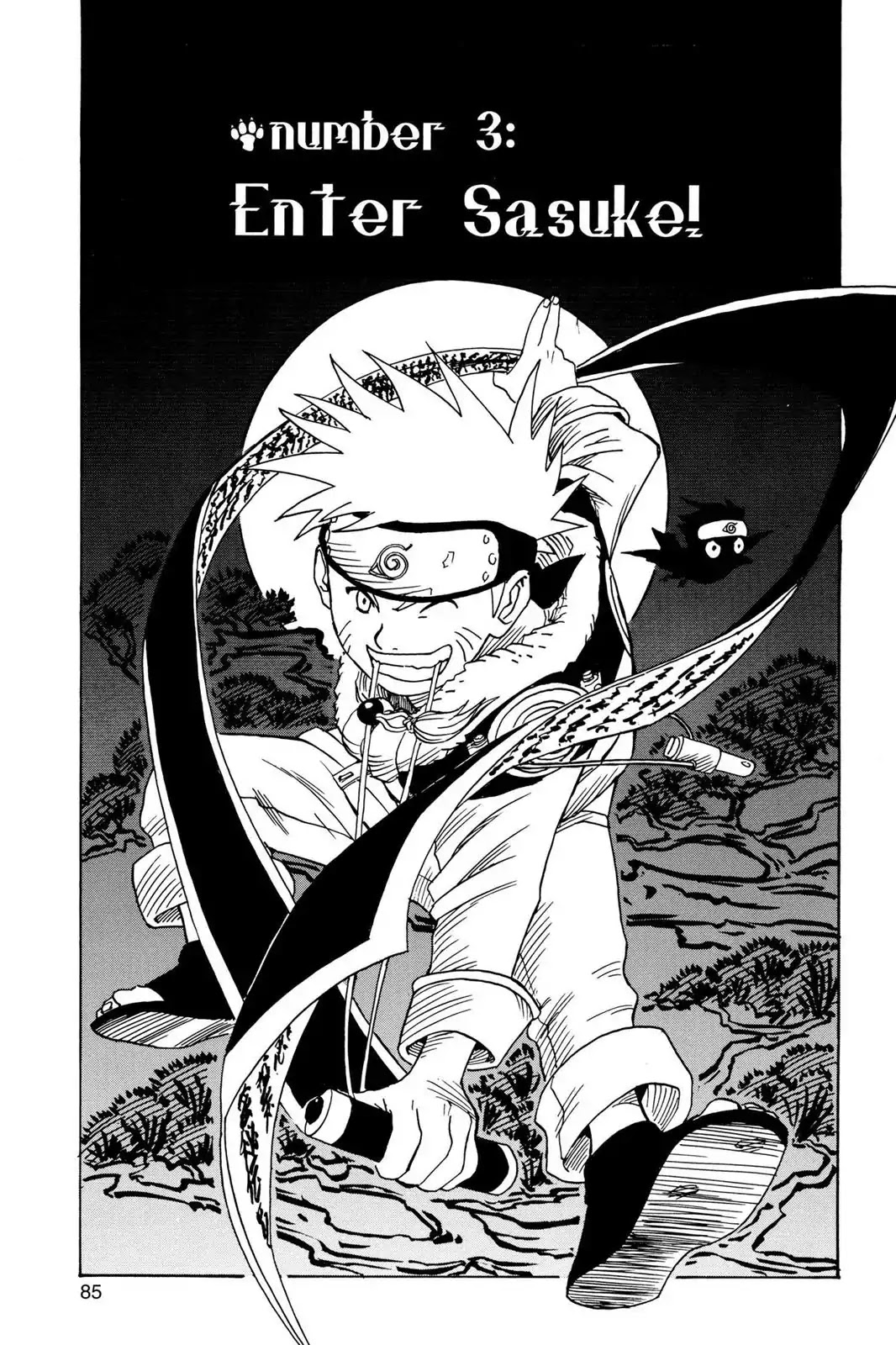 Naruto Chapter 3 page 1 - Chapter 3: Enter Sasuke!