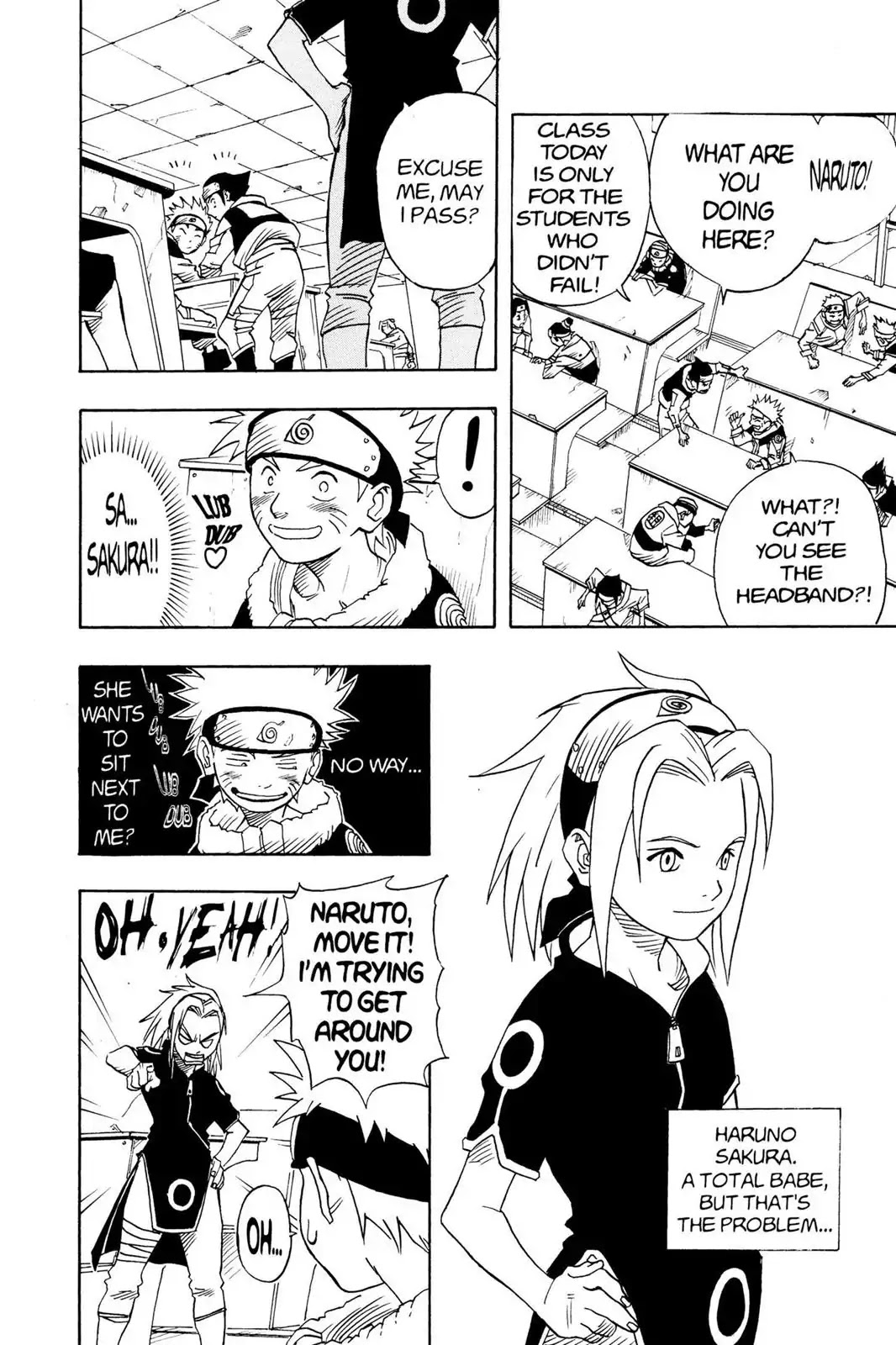 Naruto Chapter 3 page 4 - Chapter 3: Enter Sasuke!