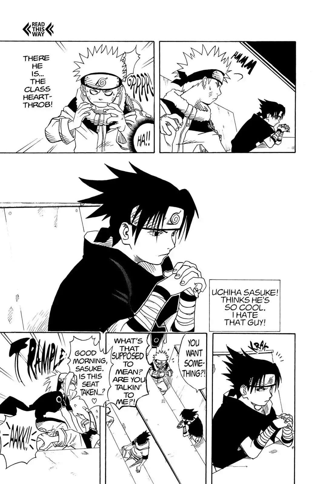 Naruto Chapter 3 page 5 - Chapter 3: Enter Sasuke!