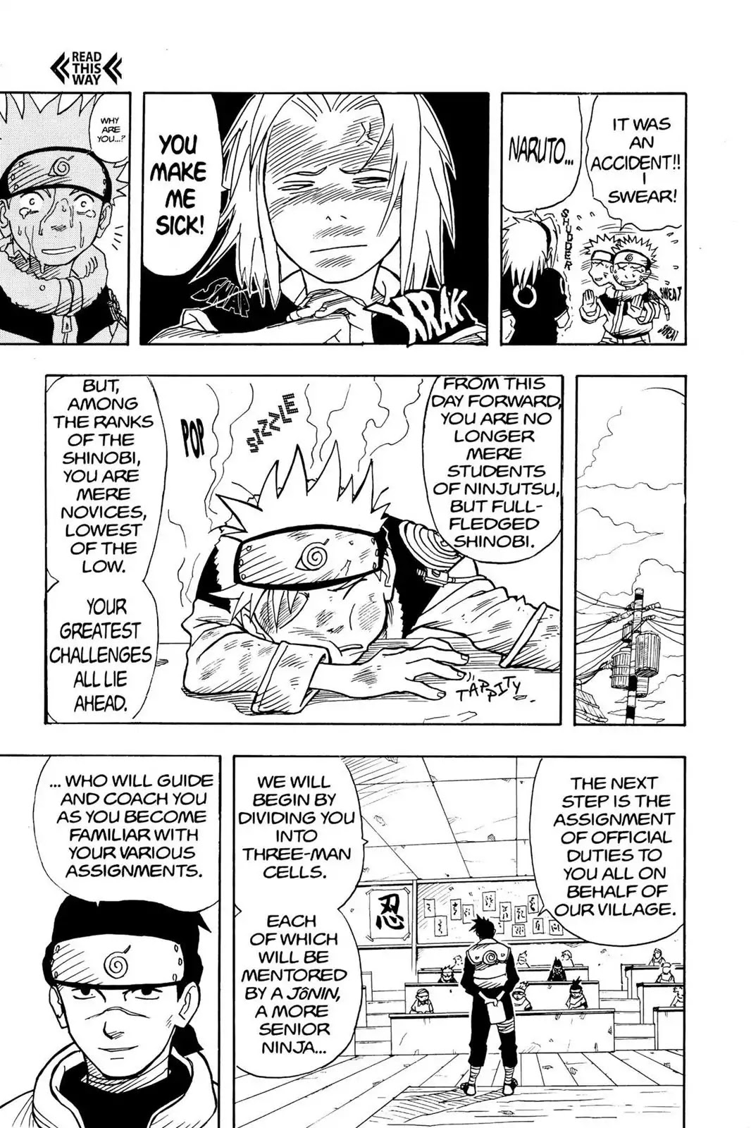 Naruto Chapter 3 page 9 - Chapter 3: Enter Sasuke!