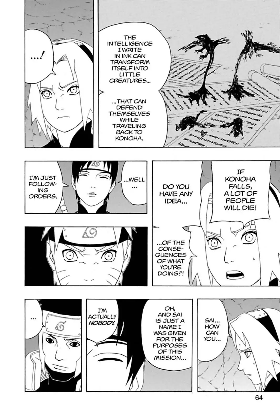 Naruto Chapter 303 page 4 - Chapter 303: Sai's Betrayal!!