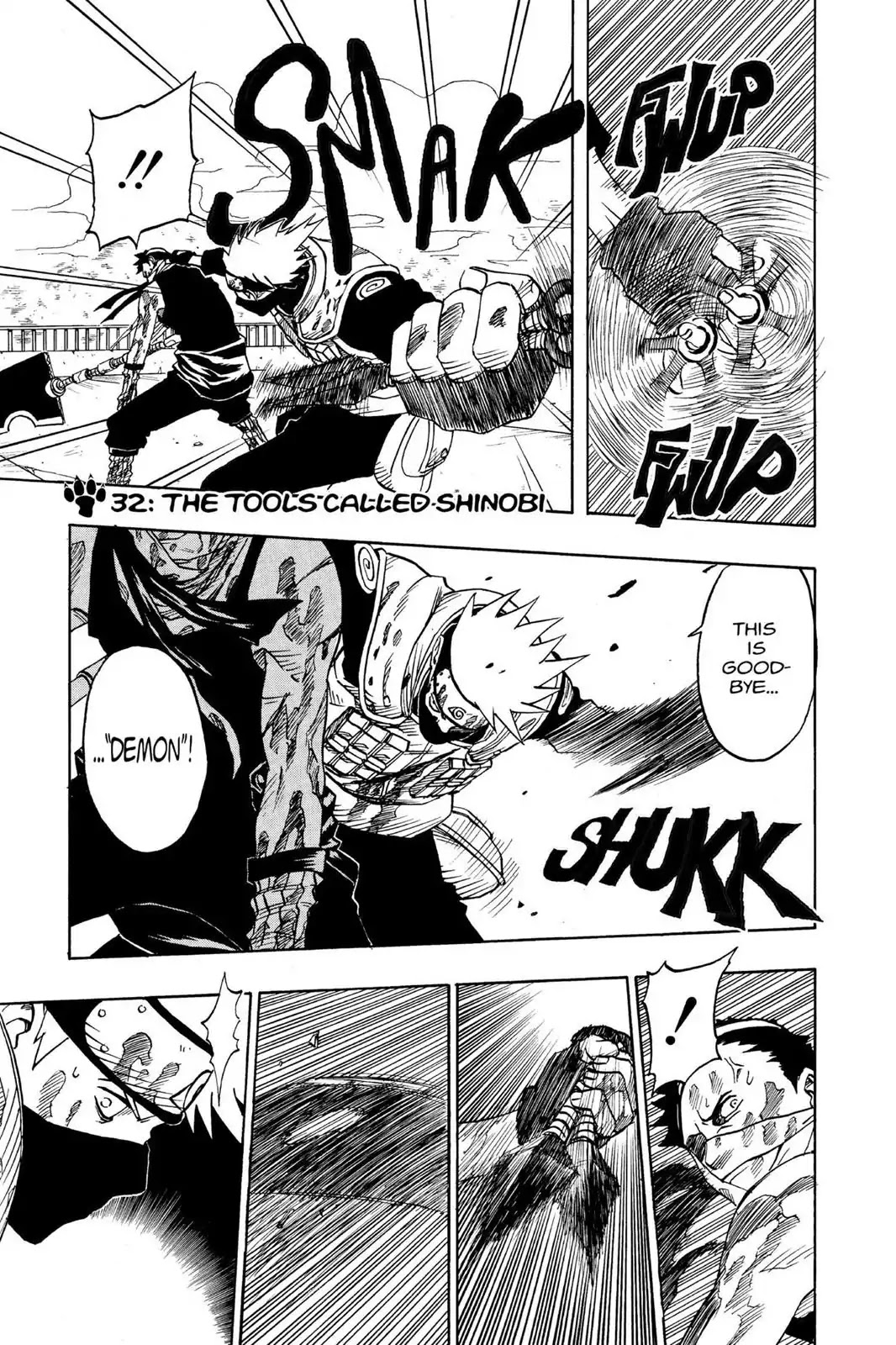 Naruto Chapter 32 page 1 - Chapter 32: The Tools Called Shinobi
