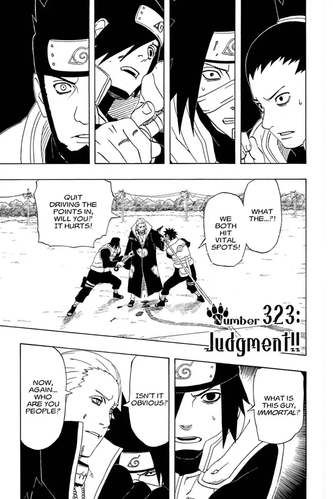 Naruto Chapter 323 page 1 - Chapter 323: Judgment!!