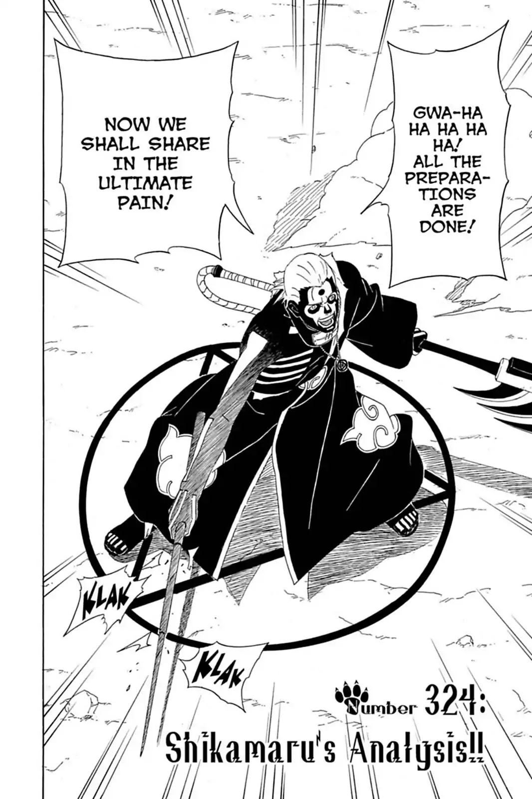 Naruto Chapter 324 page 2 - Chapter 324: Shikamaru's Analysis!!