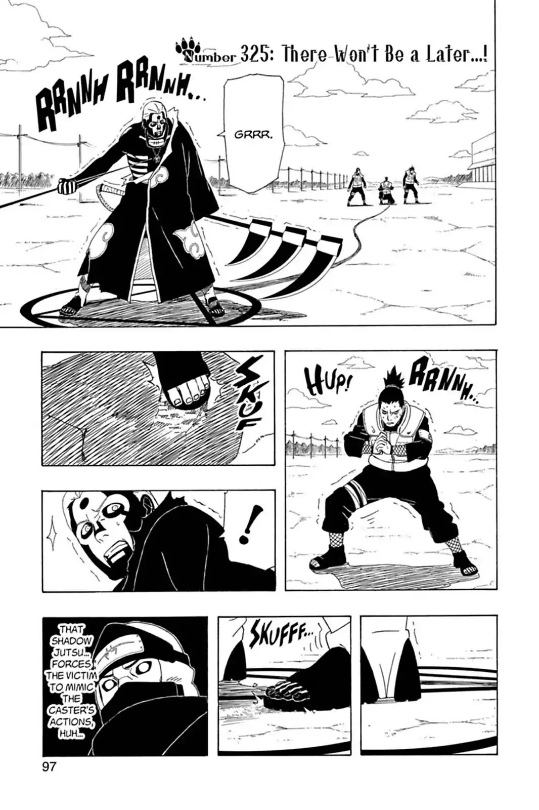 Naruto Chapter 325 page 1 - Chapter 325: There Won't Be A Later!!