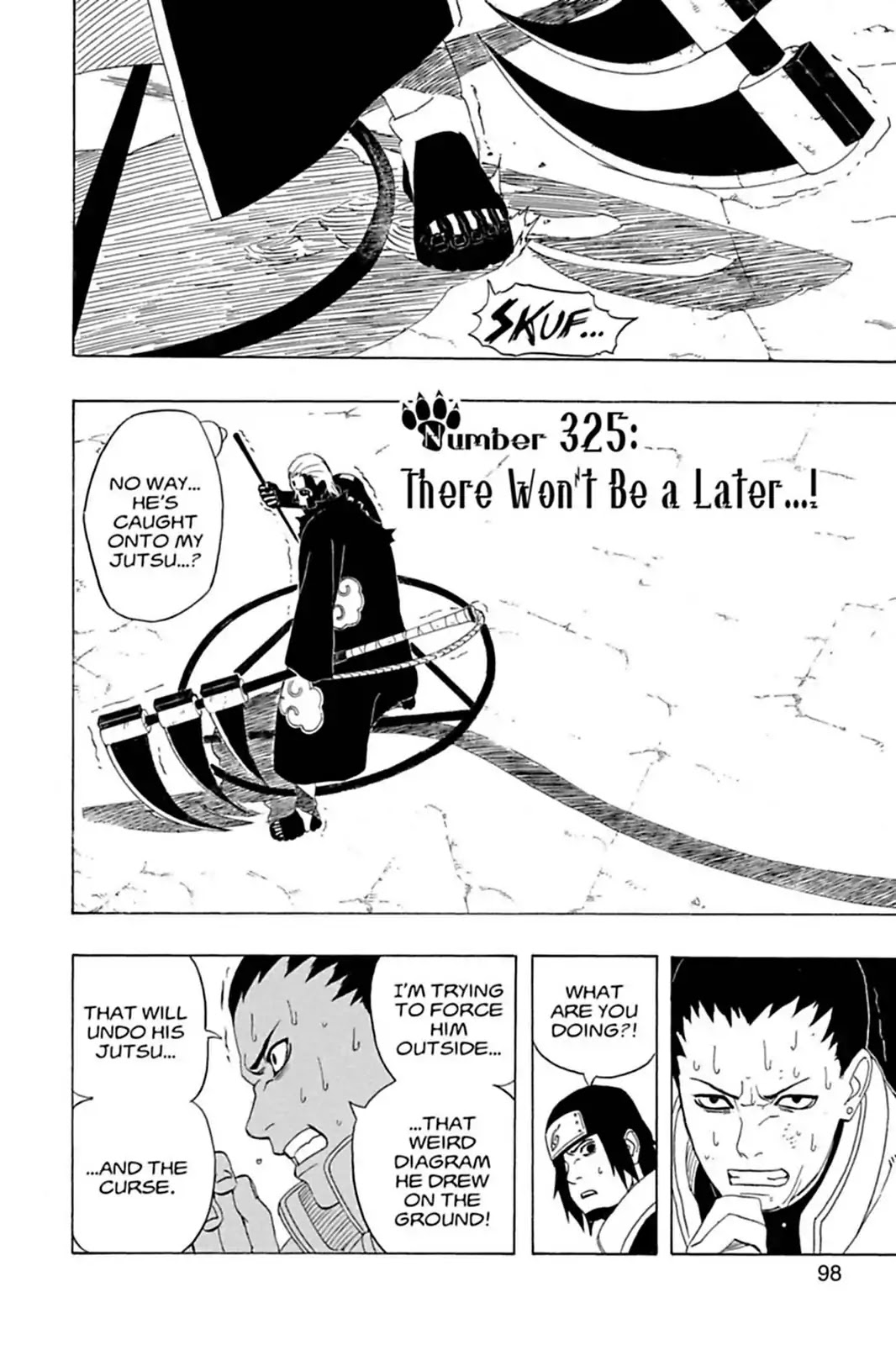 Naruto Chapter 325 page 2 - Chapter 325: There Won't Be A Later!!