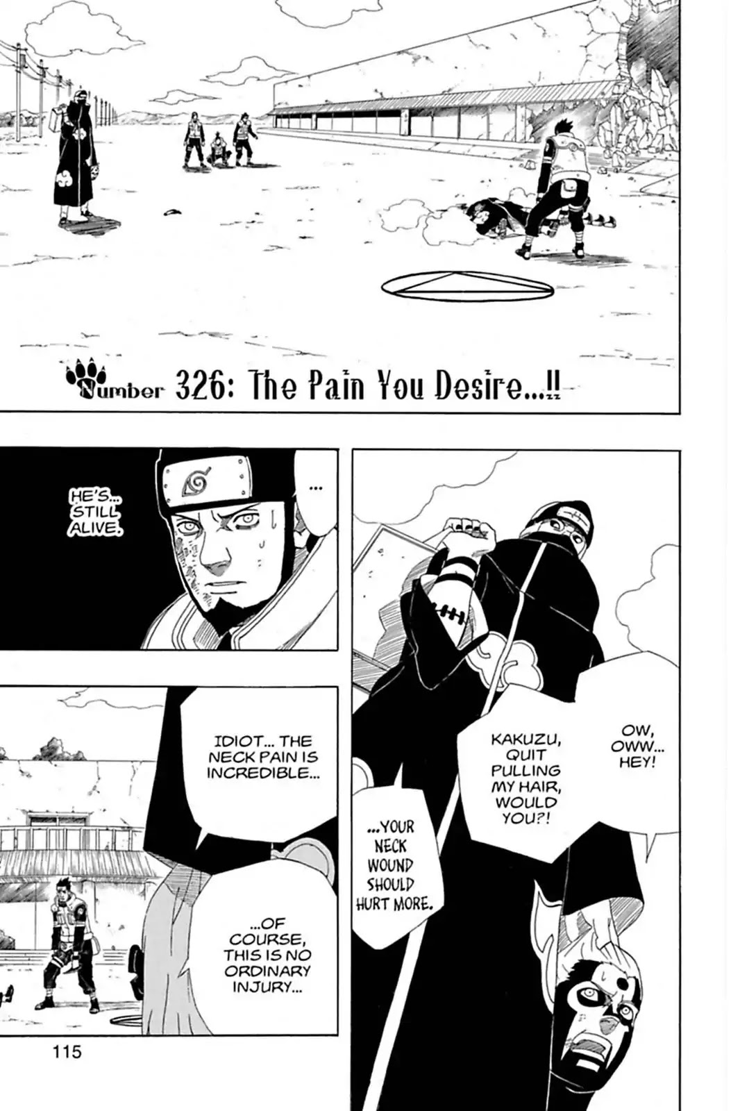 Naruto Chapter 326 page 1 - Chapter 326: The Pain You Desire...!!