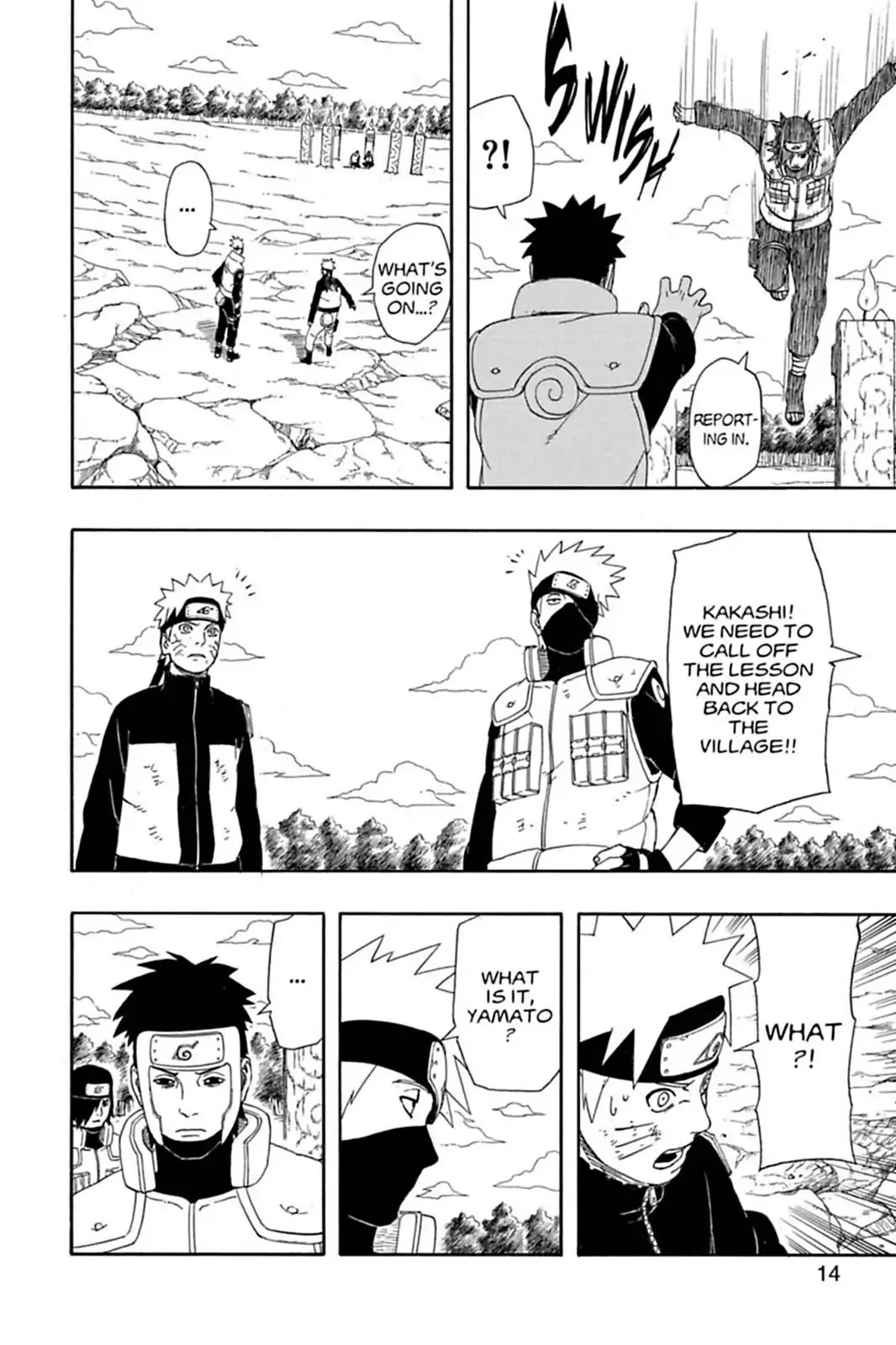 Naruto Chapter 330 page 14 - Chapter 330: The Heartbreaking Notice...!!