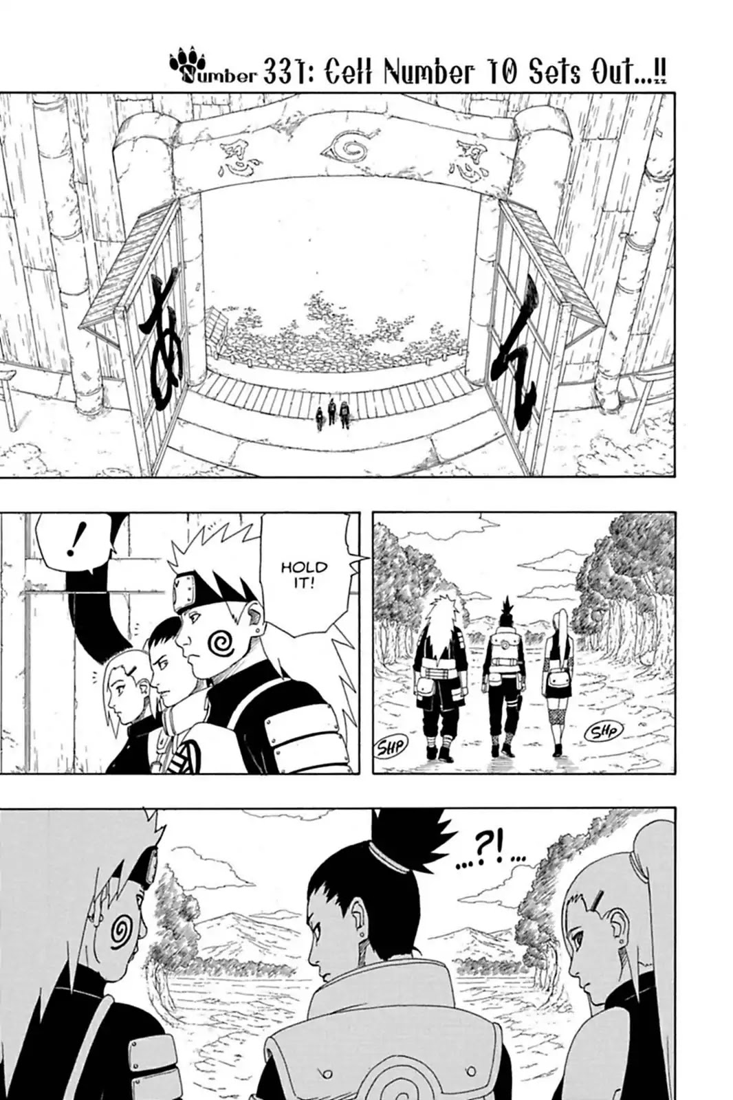 Naruto Chapter 331 page 1 - Chapter 331: Cell Number 10 Sets Out...!!