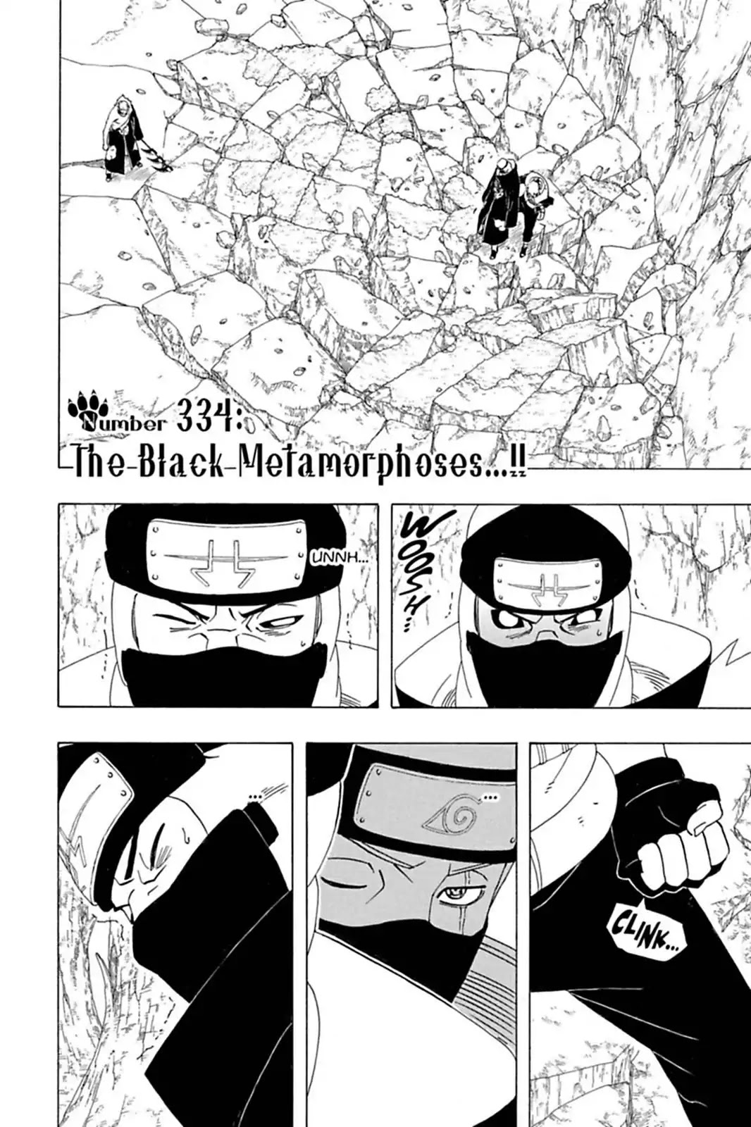 Naruto Chapter 334 page 2 - Chapter 334: The Black Metamorphoses!!