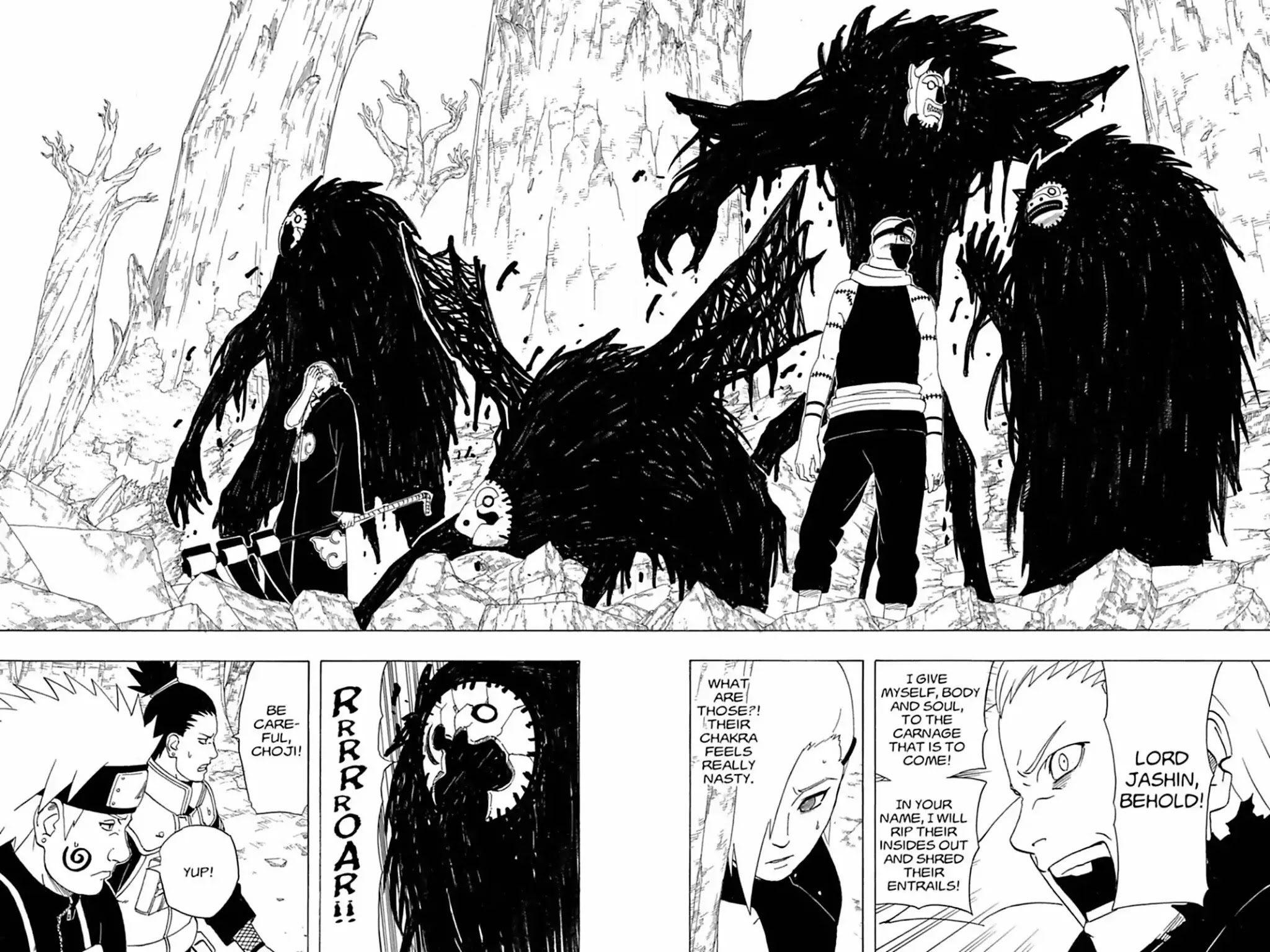 Naruto Chapter 334 page 8 - Chapter 334: The Black Metamorphoses!!