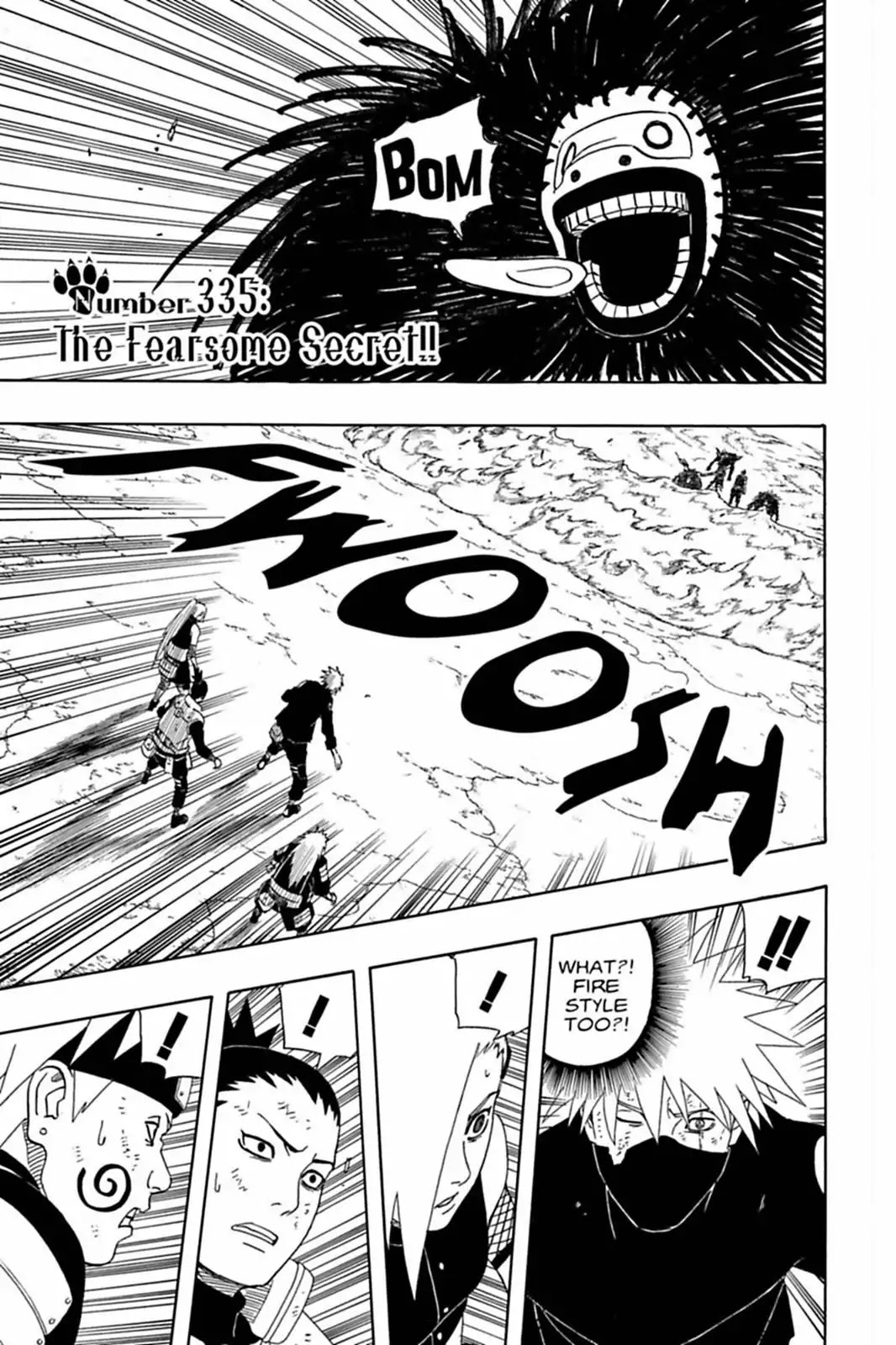 Naruto Chapter 335 page 1 - Chapter 335: The Fearsome Secret!!