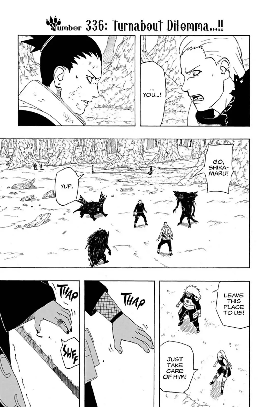 Naruto Chapter 336 page 1 - Chapter 336: Turnabout Dilemma...!!