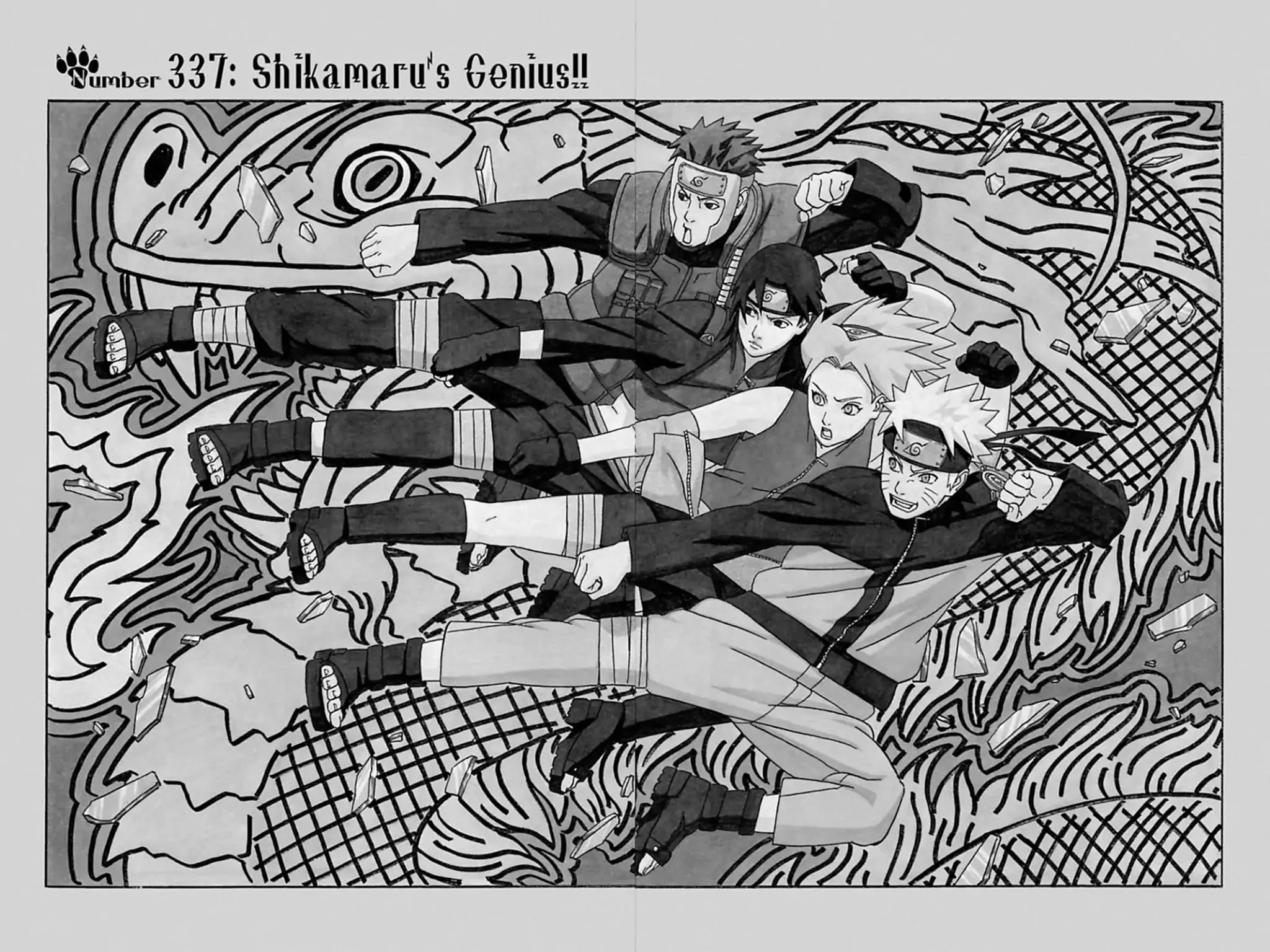 Naruto Chapter 337 page 1 - Chapter 337: Shikamaru's Genius!!