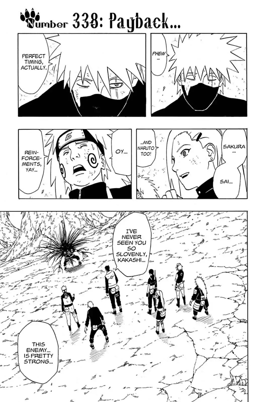 Naruto Chapter 338 page 1 - Chapter 338: Payback...