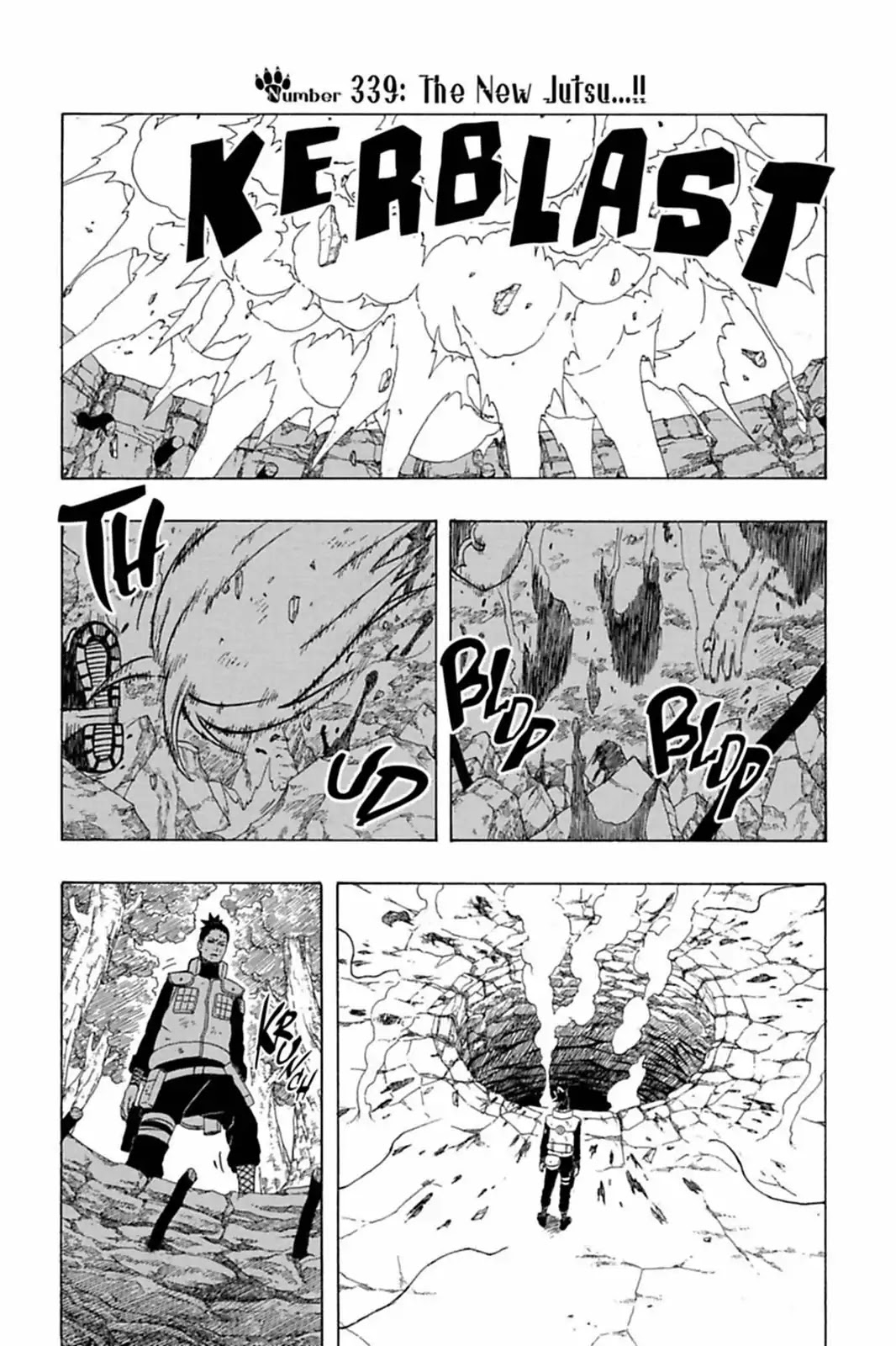 Naruto Chapter 339 page 1 - Chapter 339: The New Jutsu...!!