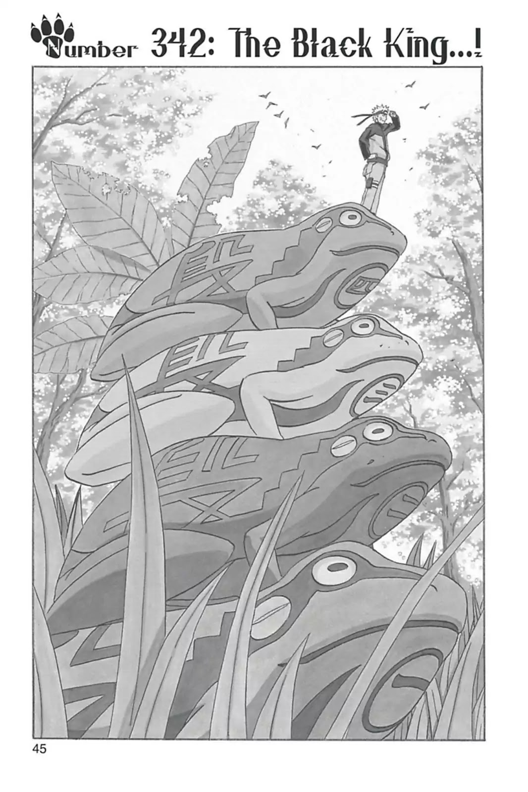 Naruto Chapter 342 page 1 - Chapter 342: The Black King...!!