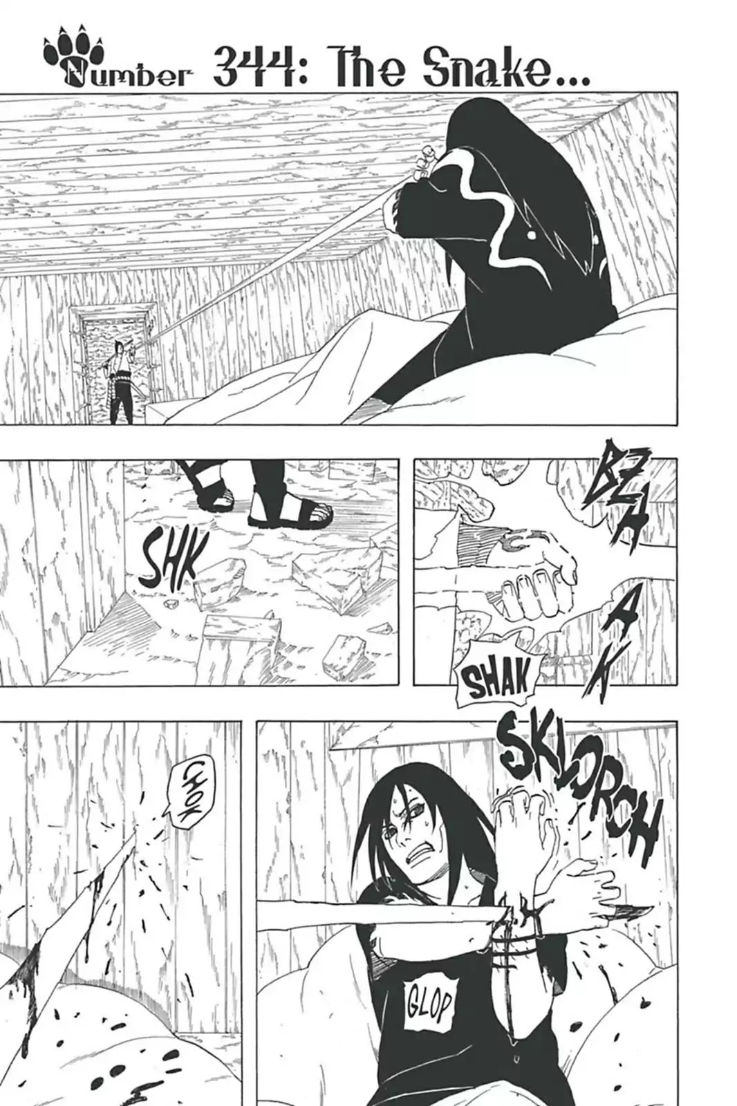 Naruto Chapter 344 page 1 - Chapter 344: The Snake...