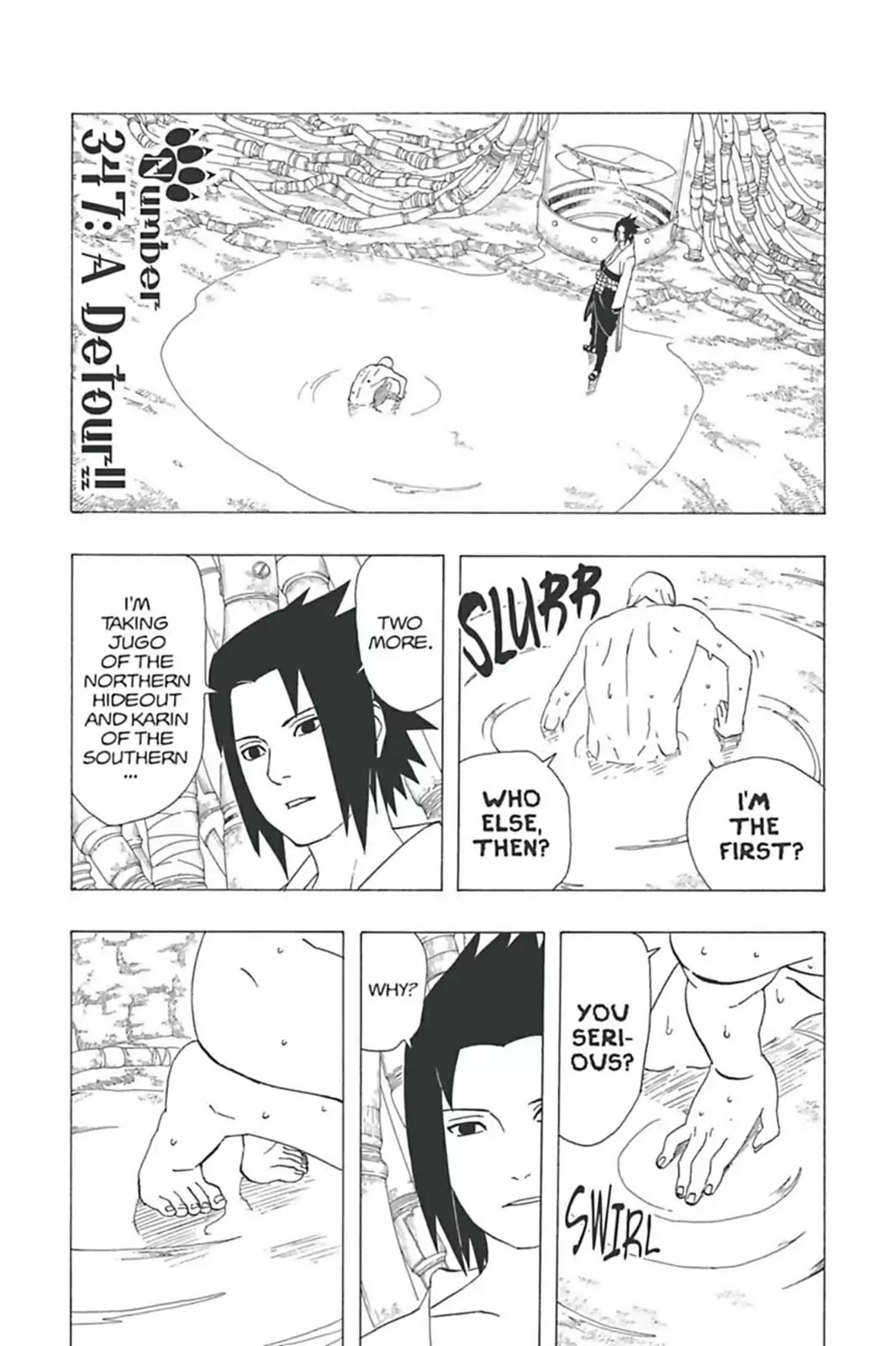 Naruto Chapter 347 page 1 - Chapter 347: A Detour!!