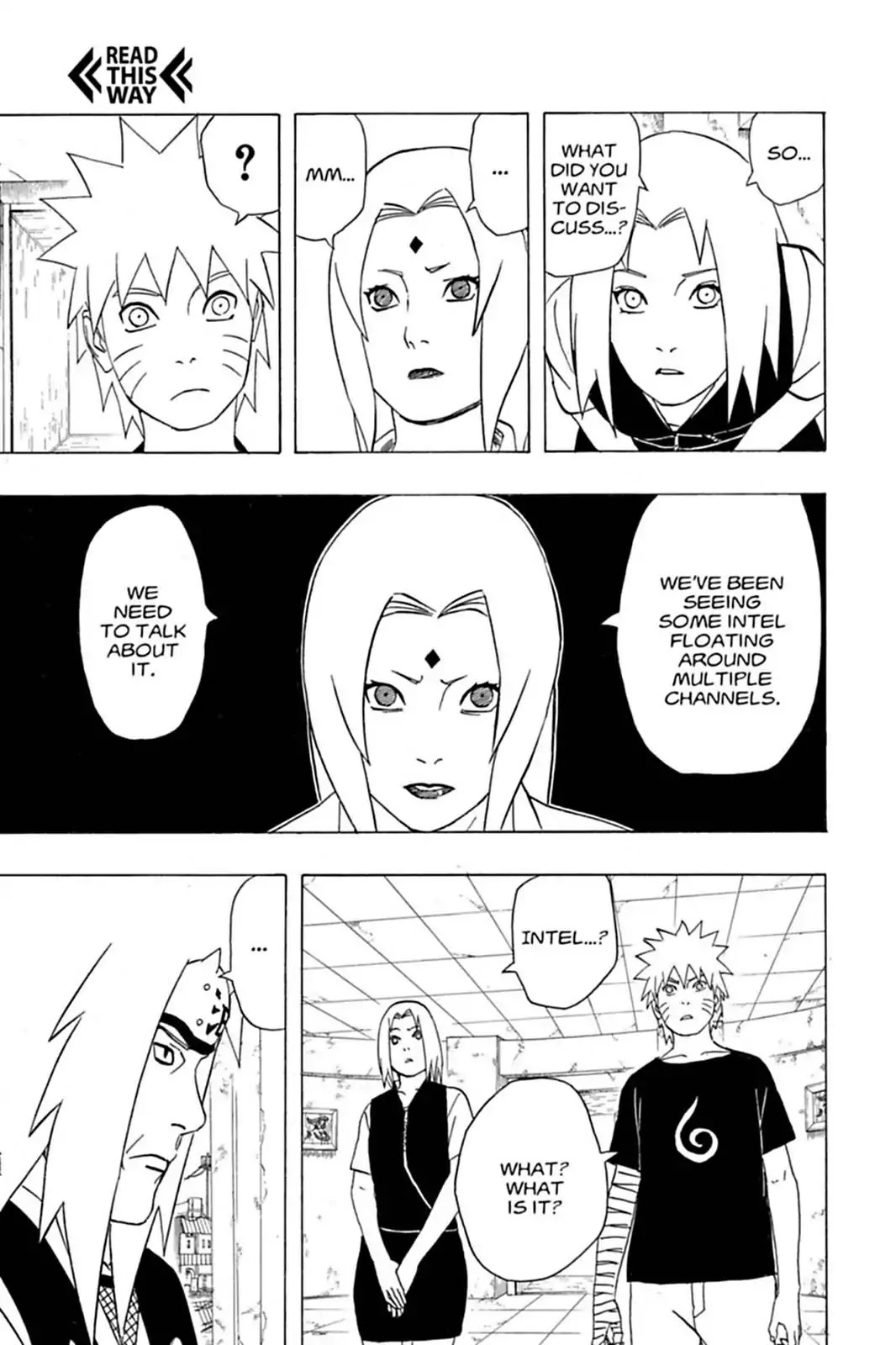 Naruto Chapter 350 page 12 - Chapter 350: News Of The Clash...!!