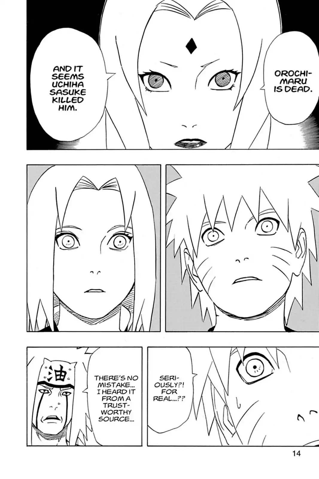 Naruto Chapter 350 page 13 - Chapter 350: News Of The Clash...!!