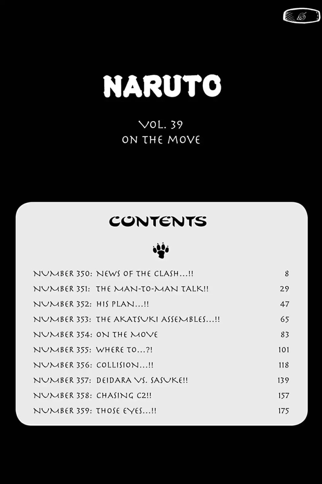Naruto Chapter 350 page 7 - Chapter 350: News Of The Clash...!!