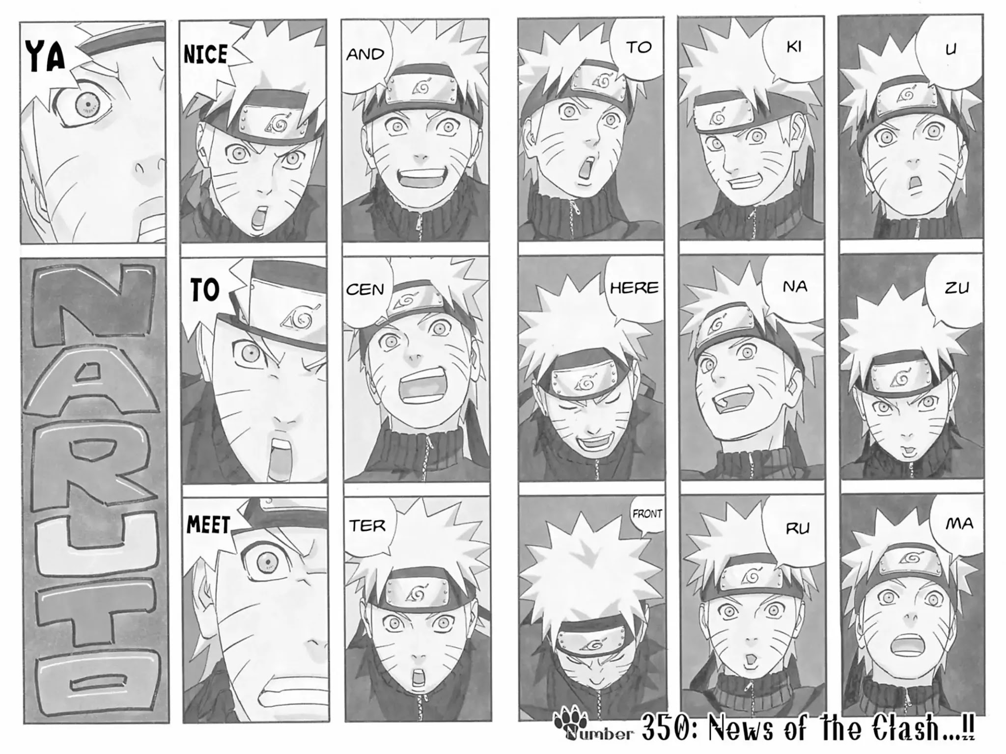 Naruto Chapter 350 page 8 - Chapter 350: News Of The Clash...!!