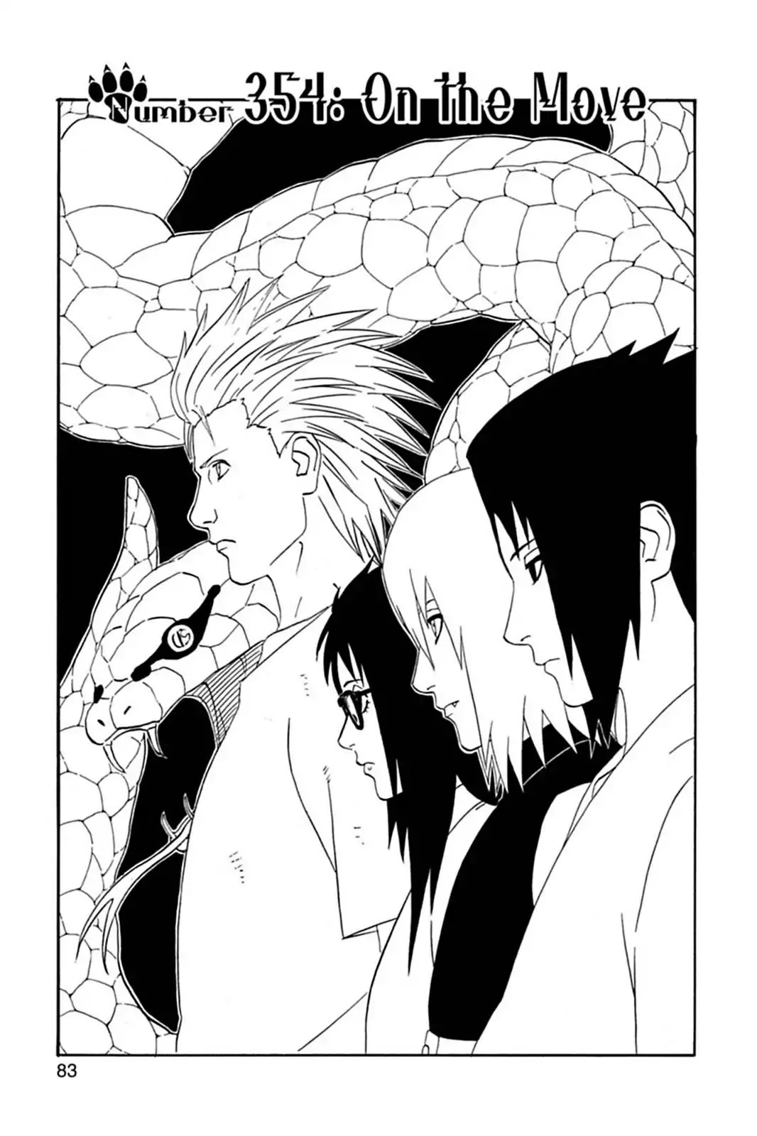 Naruto Chapter 354 page 1 - Chapter 354: On The Move