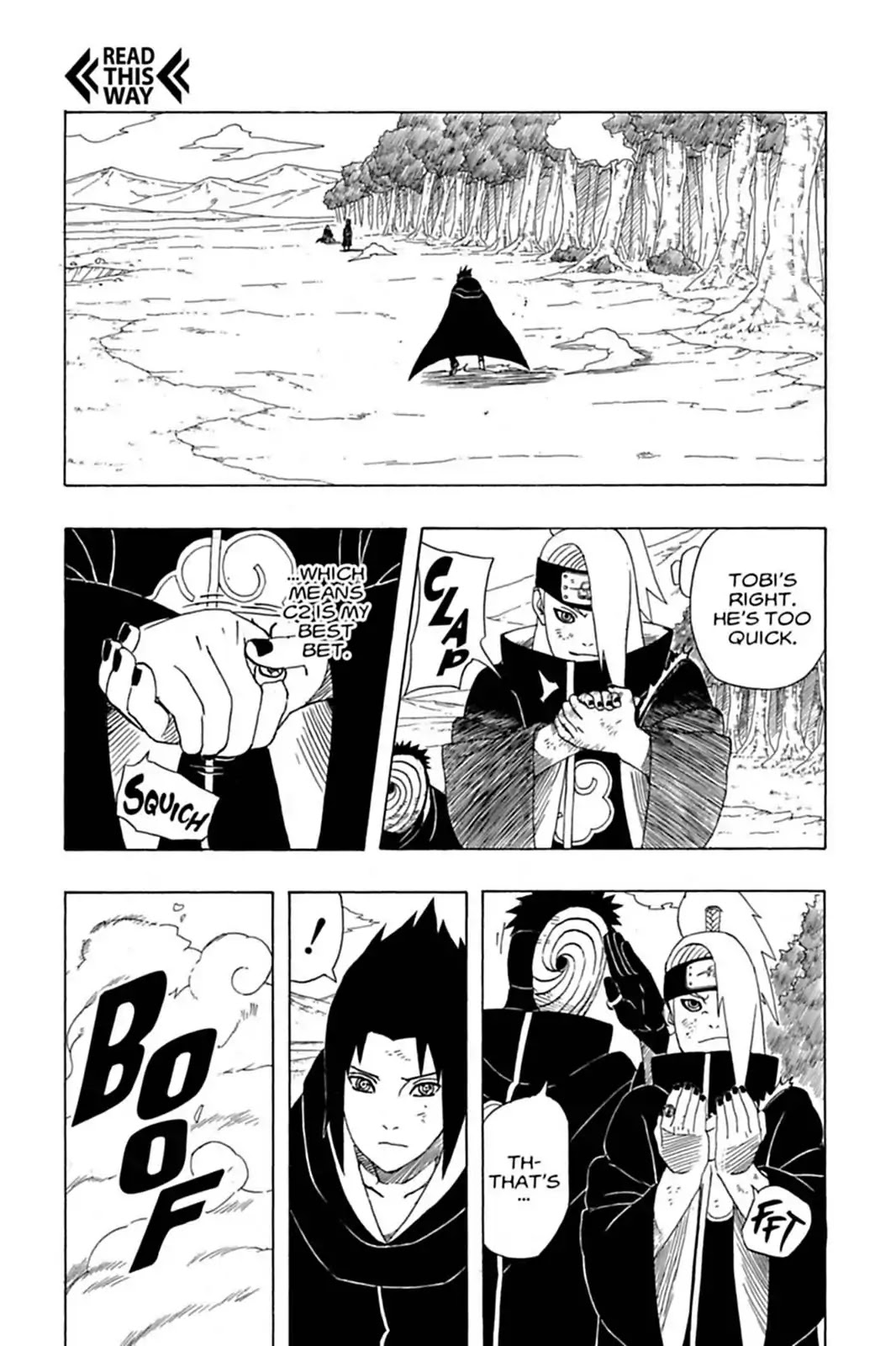 Naruto Chapter 357 page 15 - Chapter 357: Deidara Vs. Sasuke!!