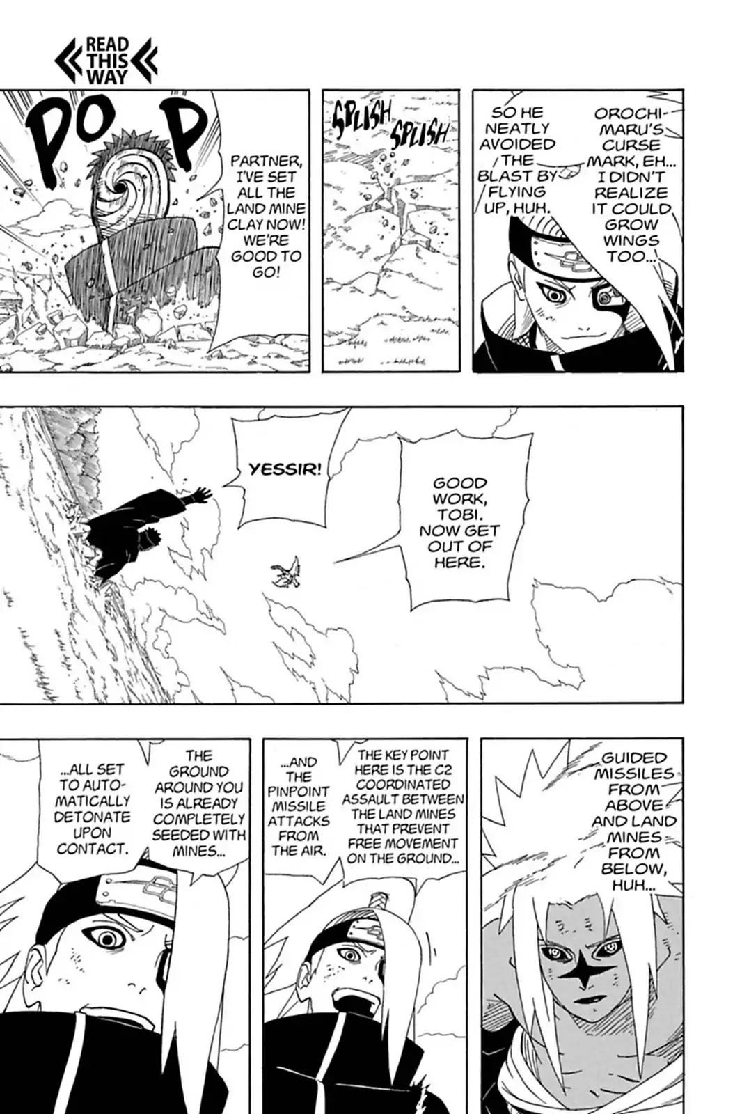 Naruto Chapter 358 page 9 - Chapter 358: Chasing C2!!