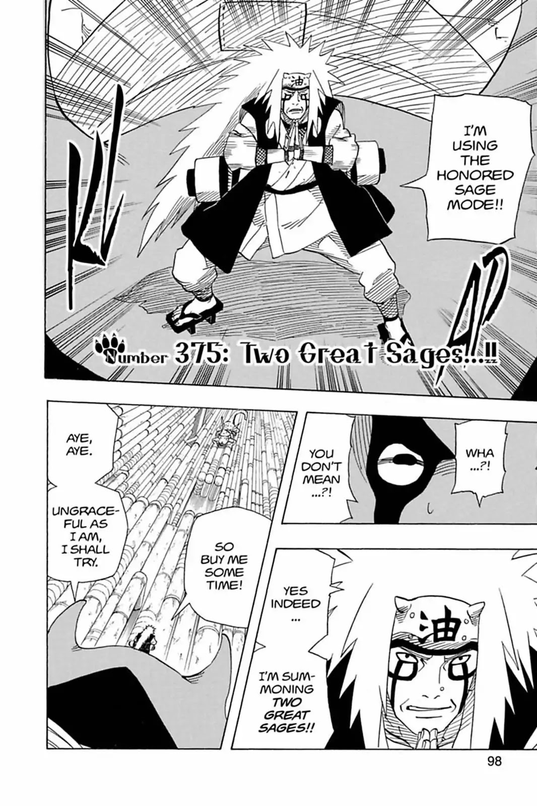 Naruto Chapter 375 page 2 - Chapter 375: Two Great Sages..!!