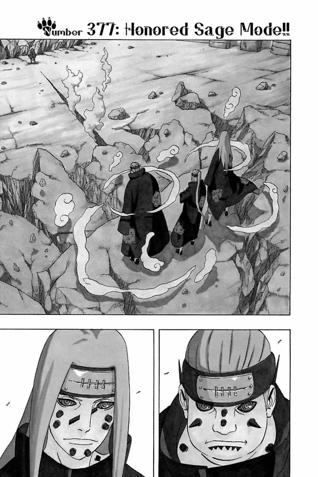 Naruto Chapter 377 page 1 - Chapter 377: Honored Sage Mode!!