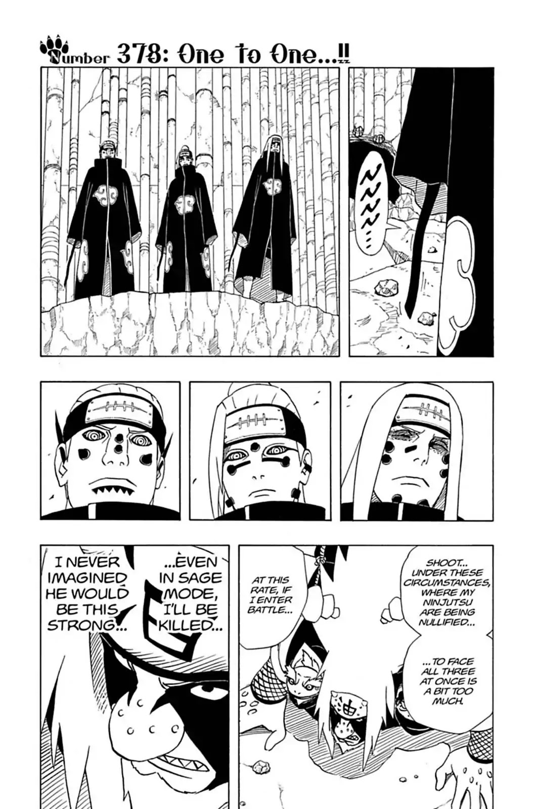Naruto Chapter 378 page 1 - Chapter 378: One to One...!!