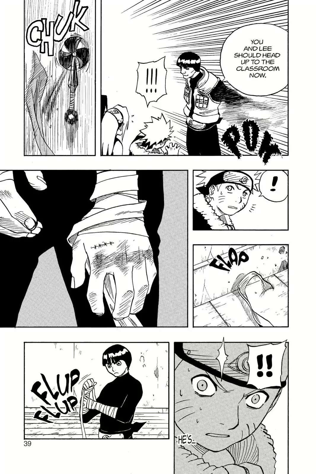 Naruto Chapter 38 page 13 - Chapter 38: On Your Mark