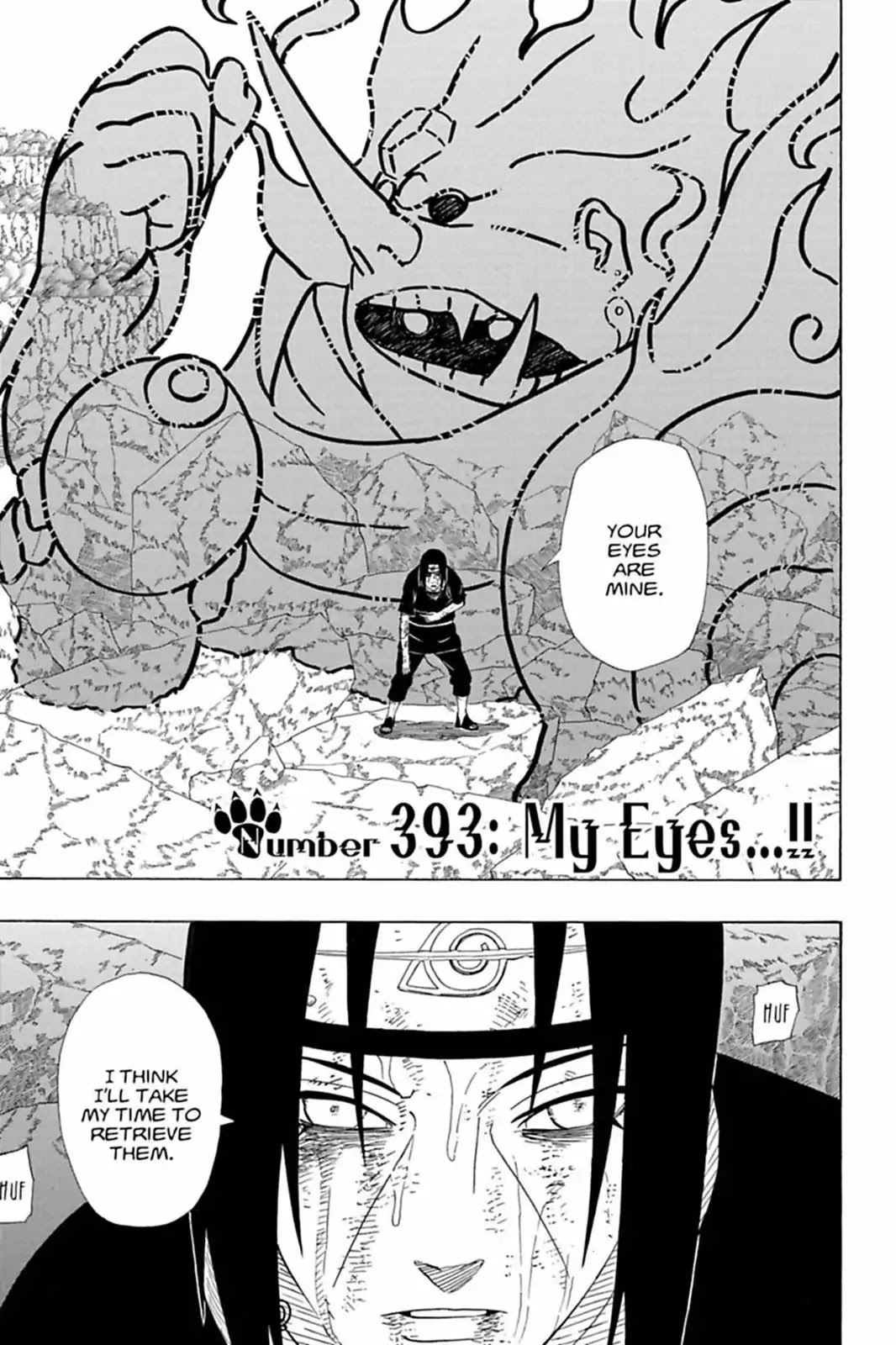 Naruto Chapter 393 page 3 - Chapter 393: My Eyes...!!